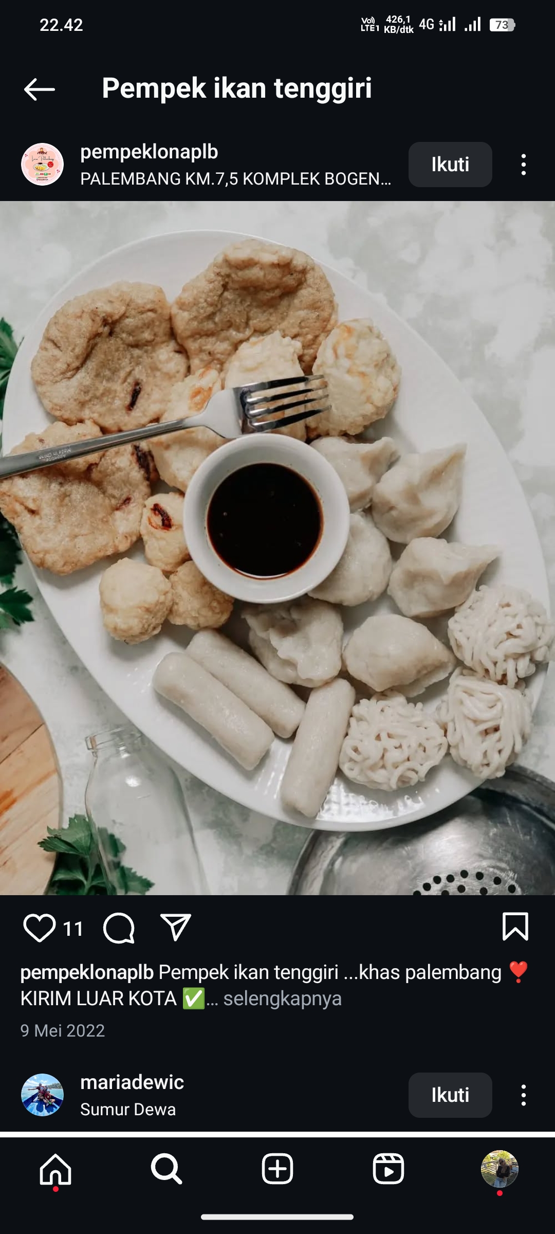Pempek Ikan Tenggiri