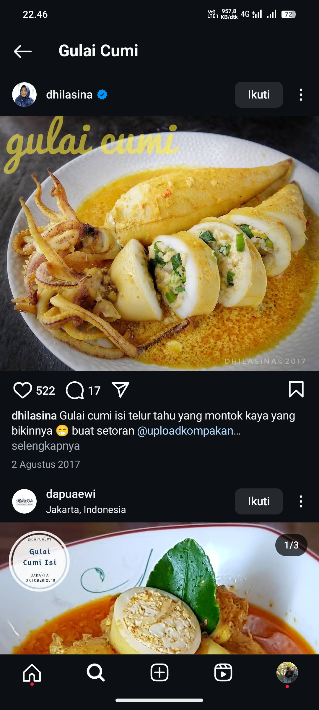 Gulai Cumi