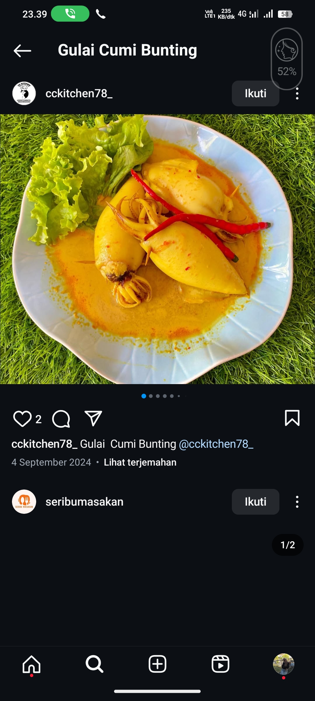 Gulai Cumi Bunting