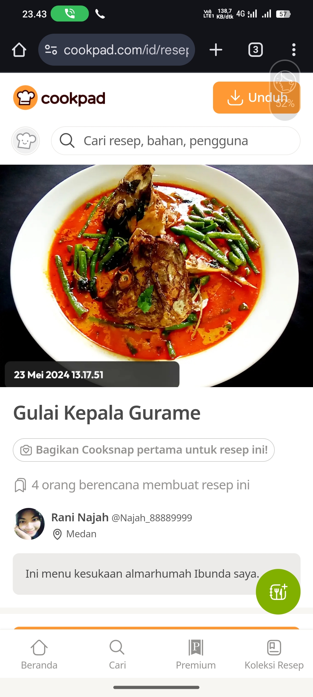 Gulai Kepala Gurame