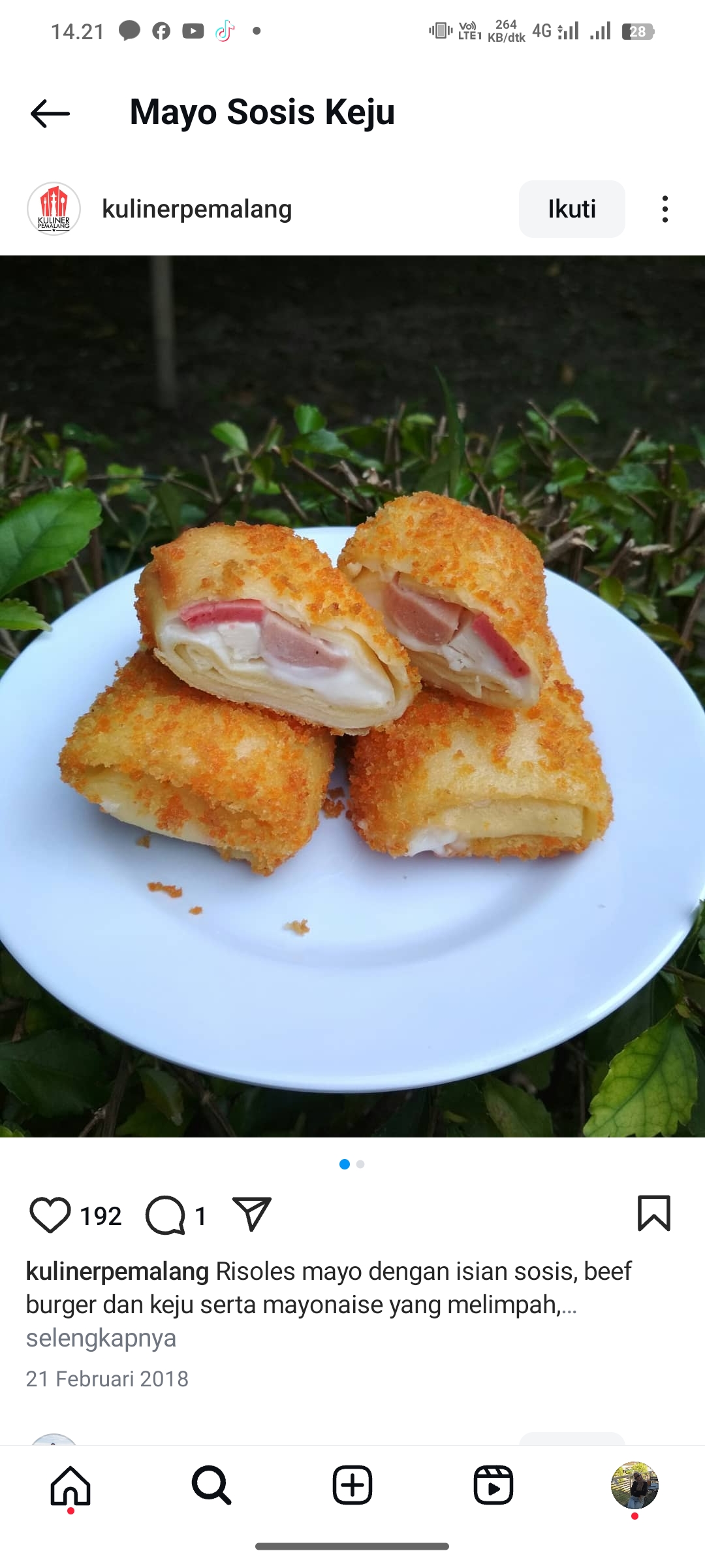 Mayo Sosis Keju