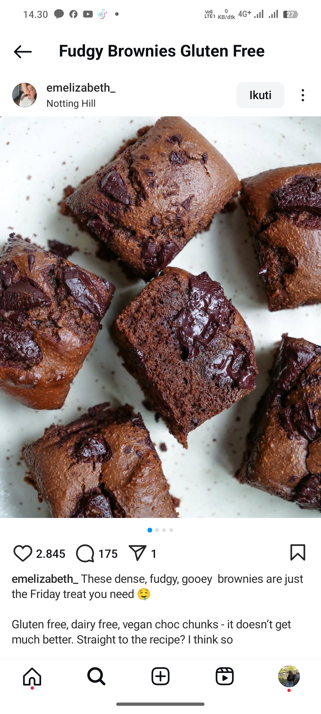 Fudgy Brownies Gluten Free