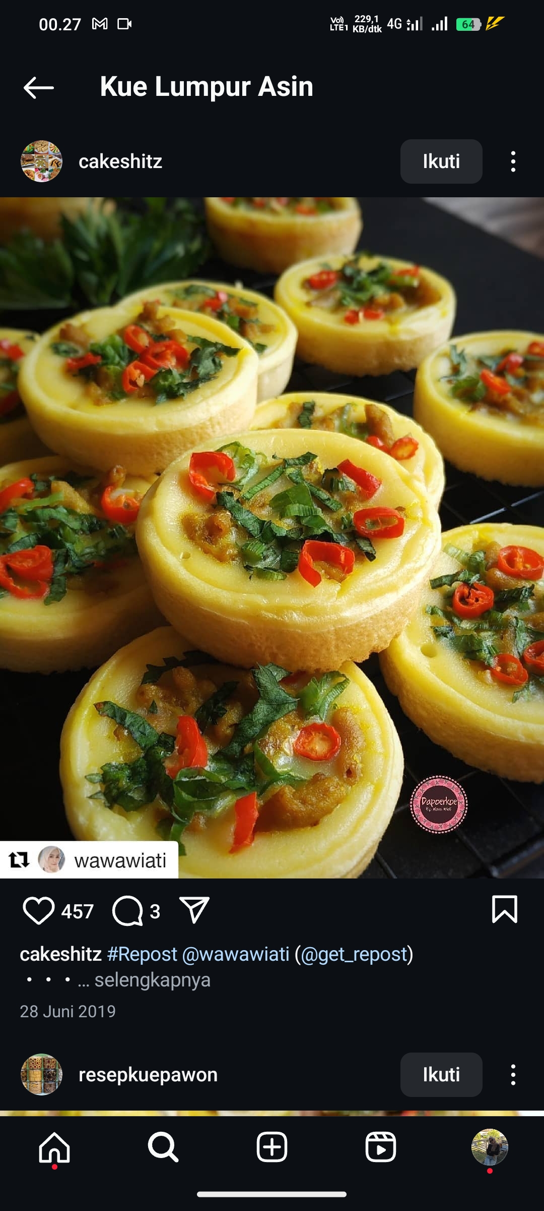 Kue Lumpur Asin