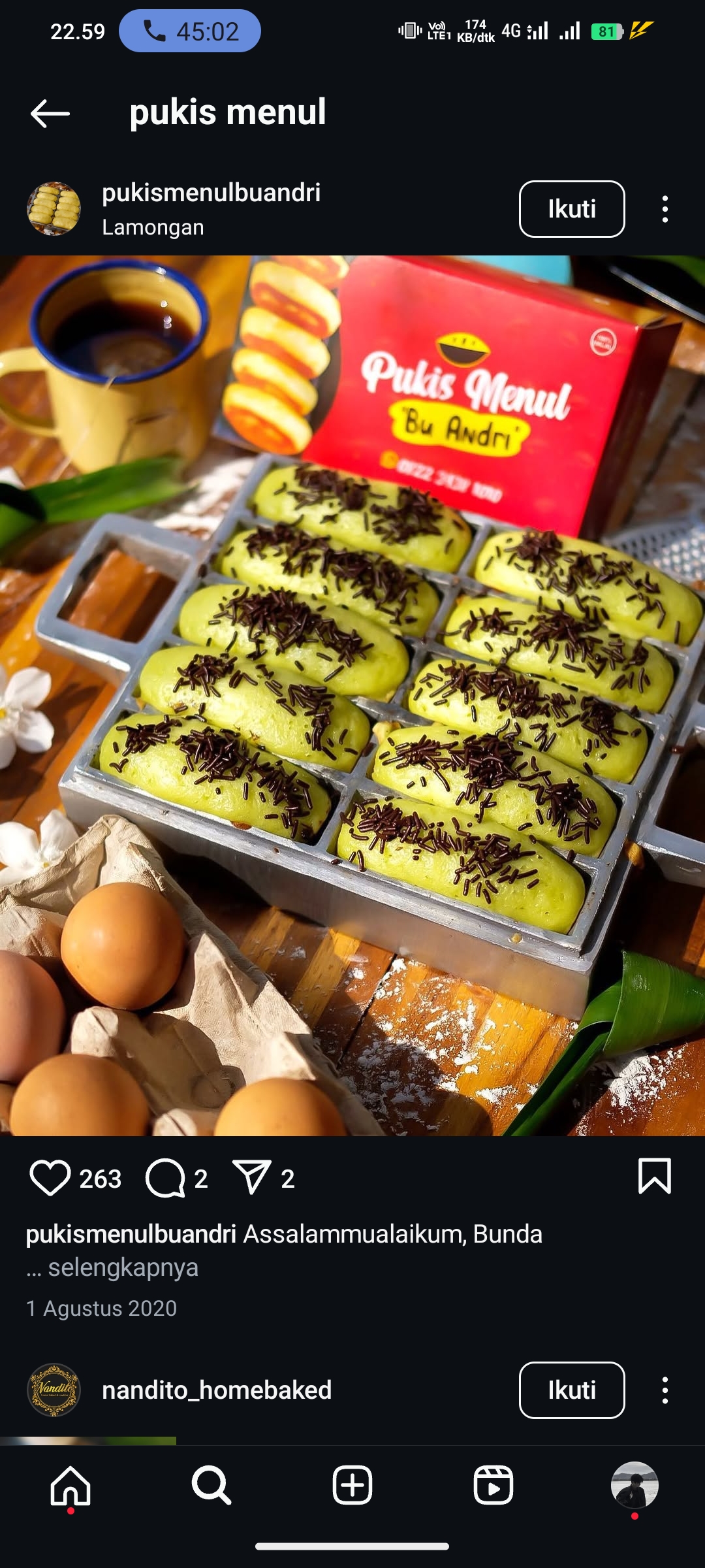 Pukis Menul Menul