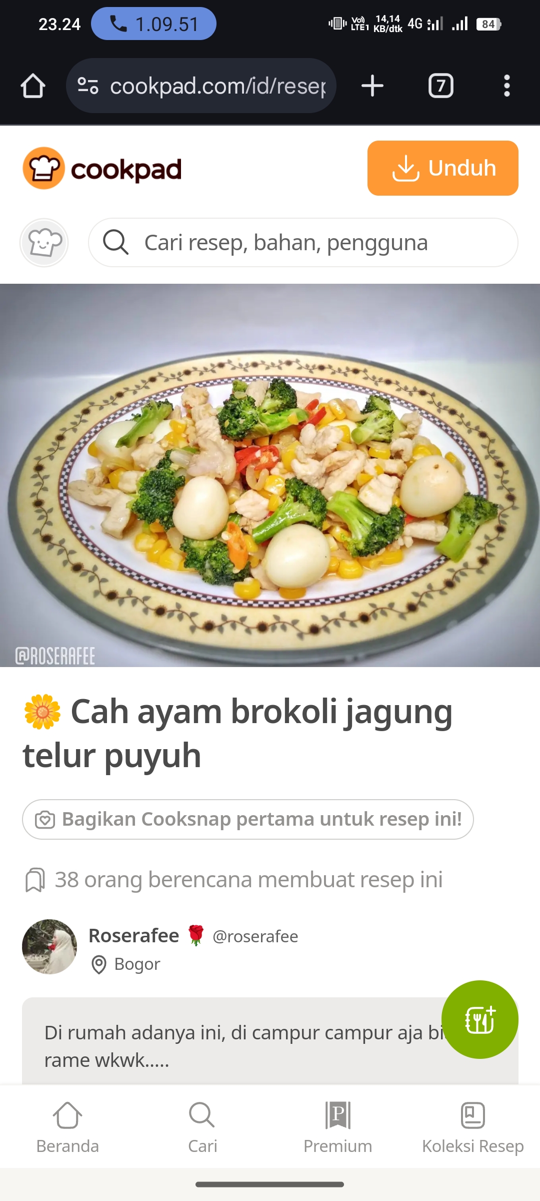 Cah Ayam Brokoli Jagung