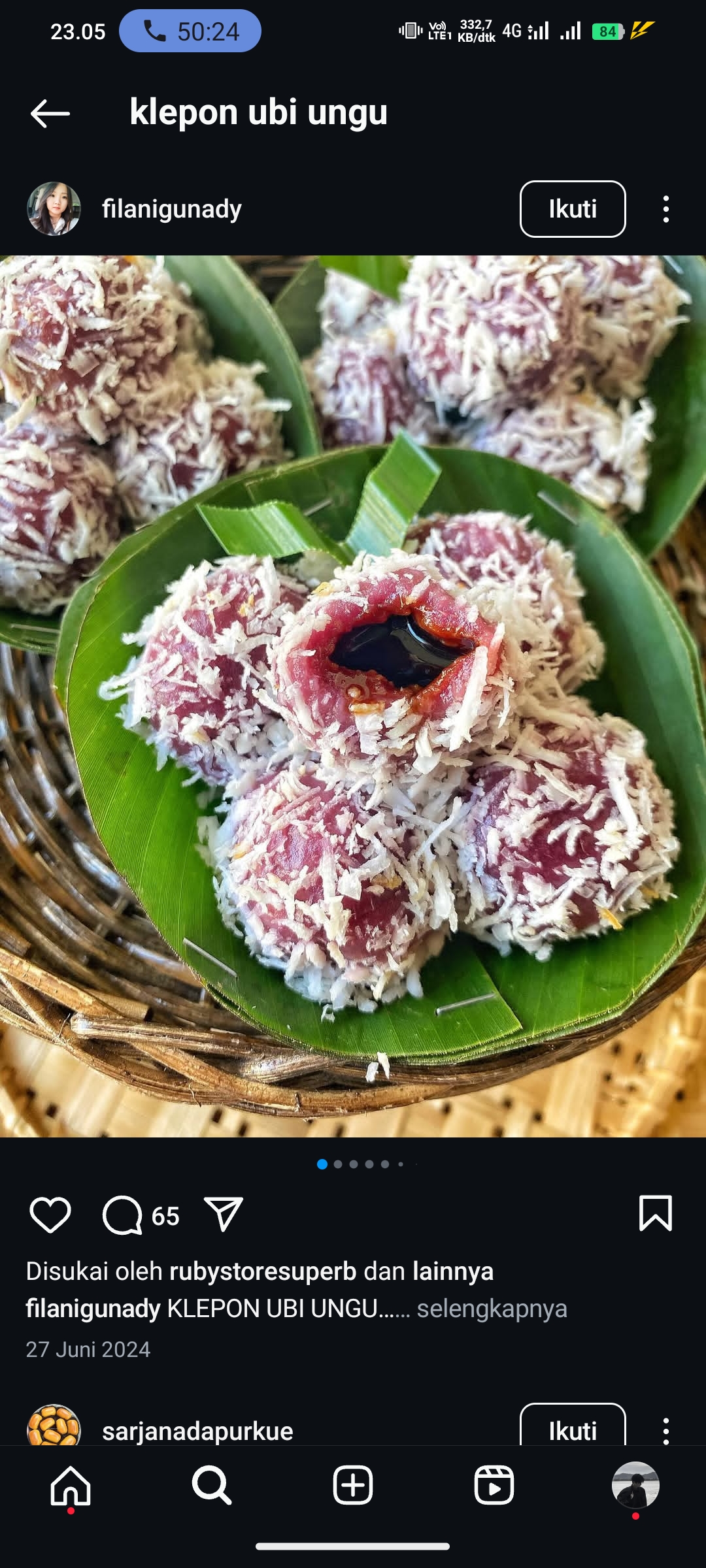 Klepon Ubi Ungu