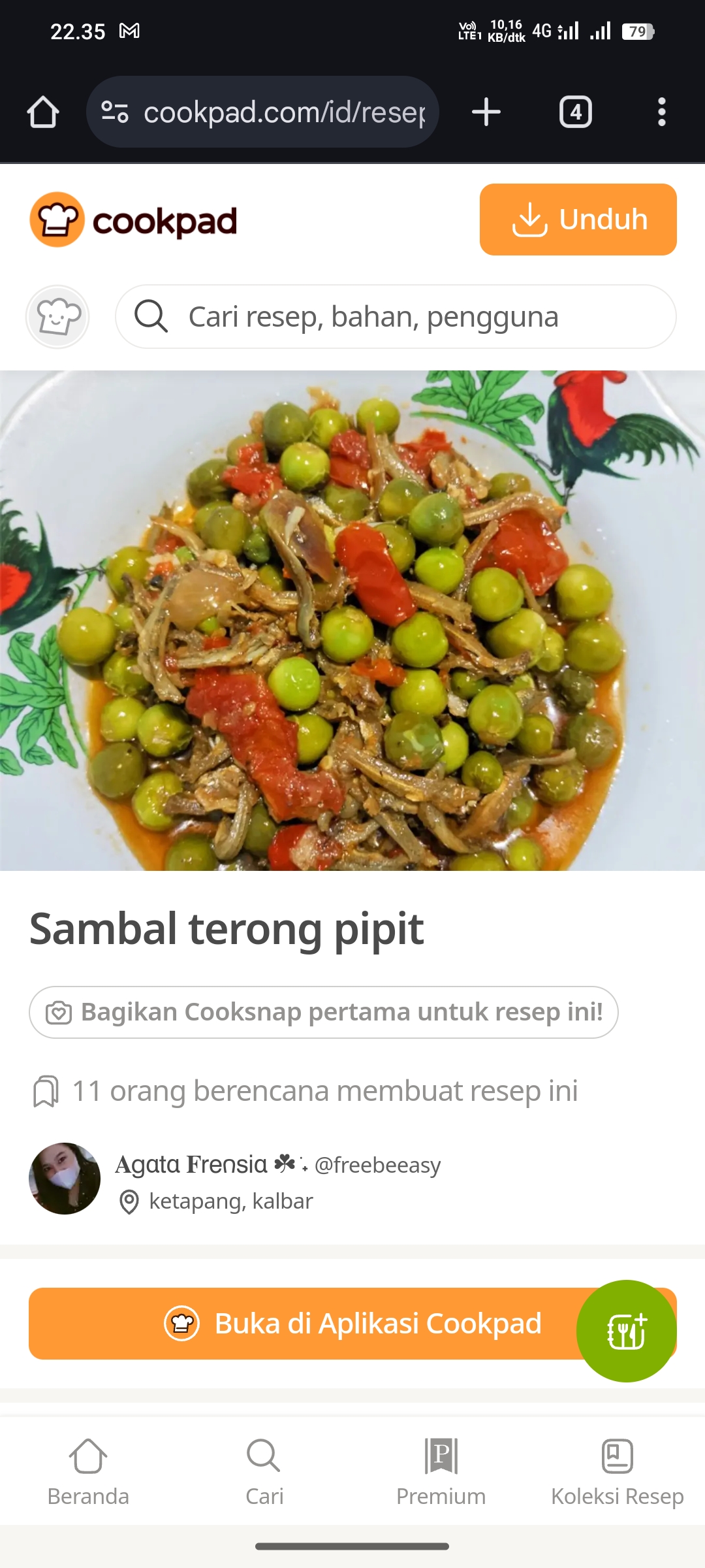Sambel Goreng Terong Pipit