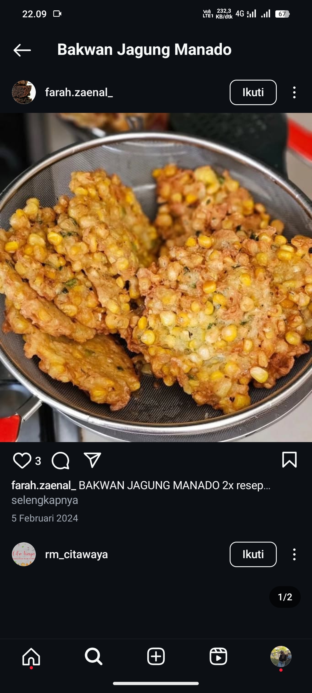 Bakwan Jagung Manado
