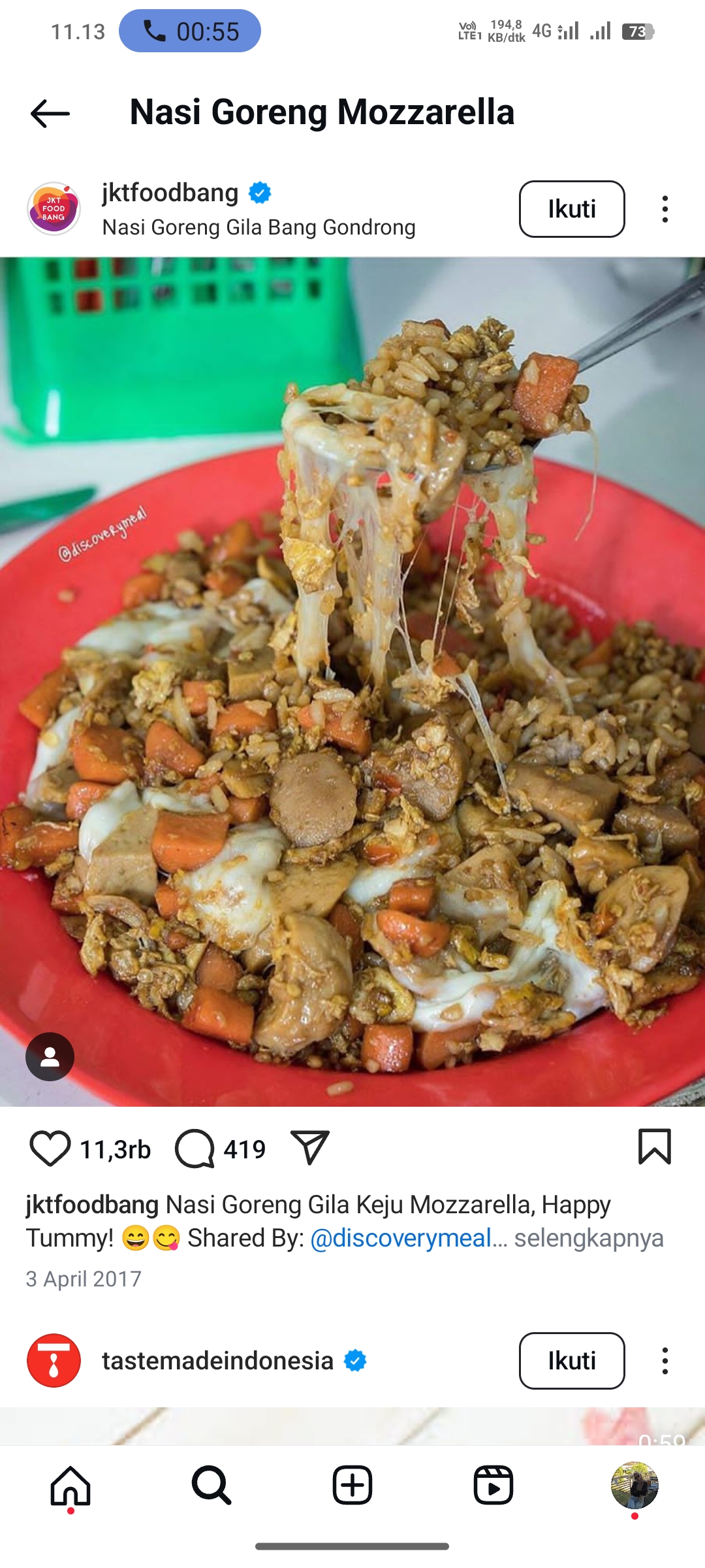Nasi Goreng Mozzarella