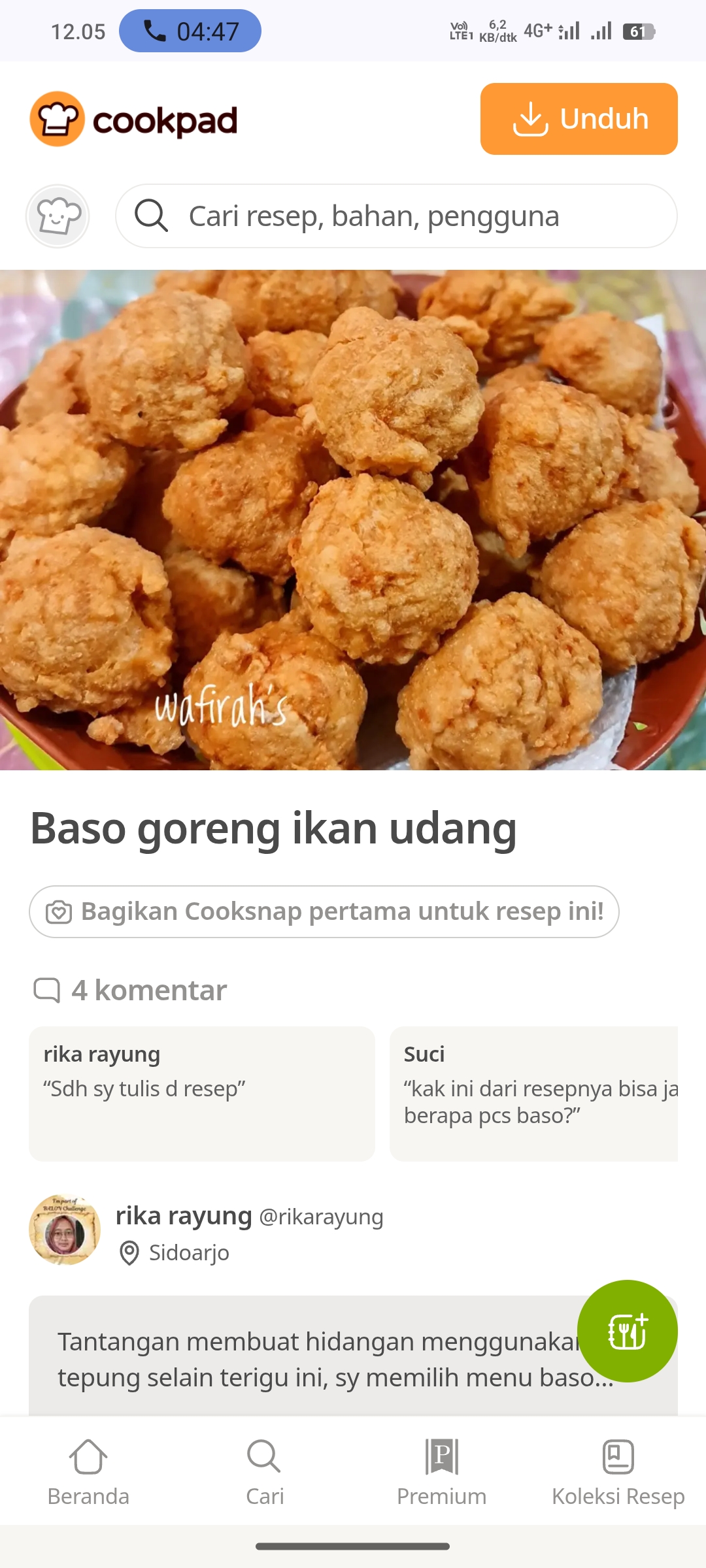 Bakso Goreng Udang
