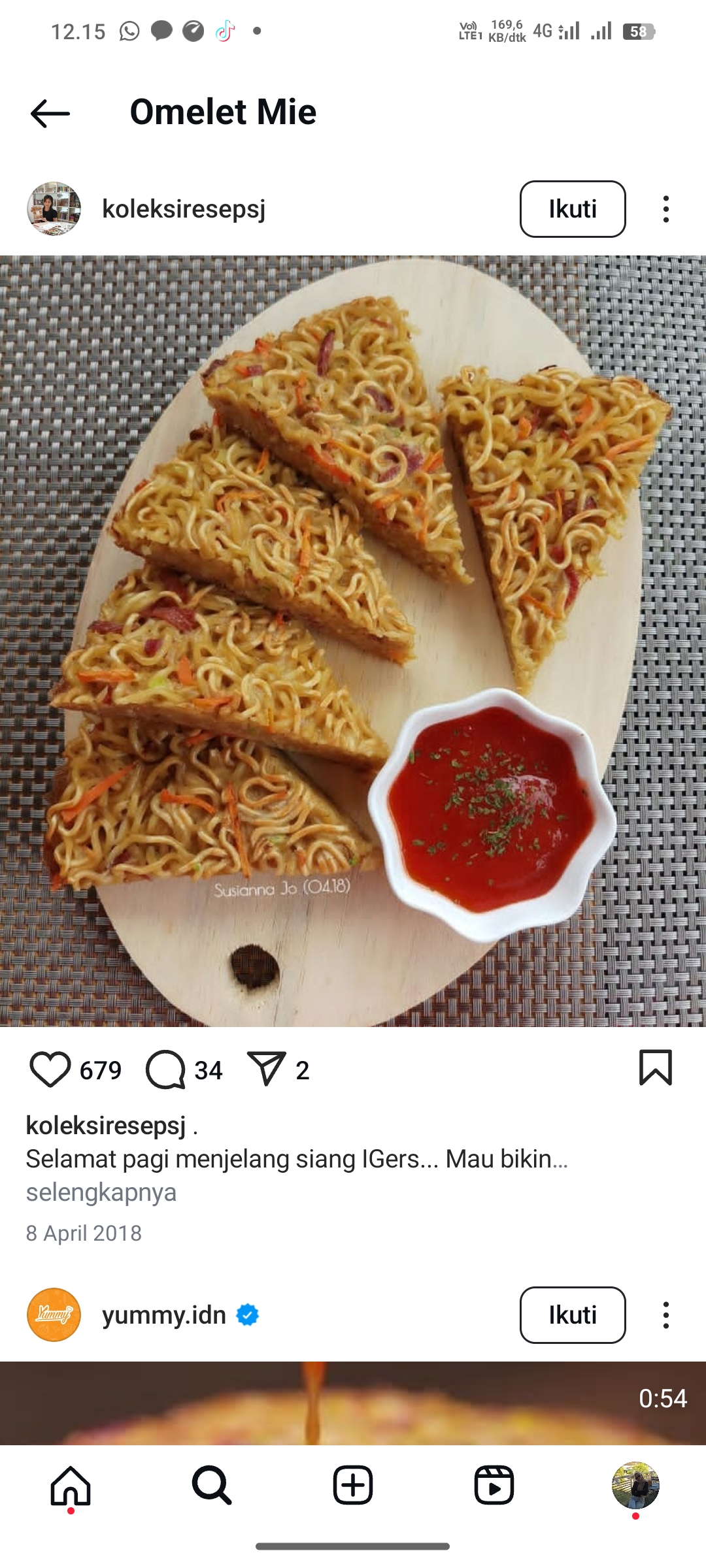 Omelet Mie