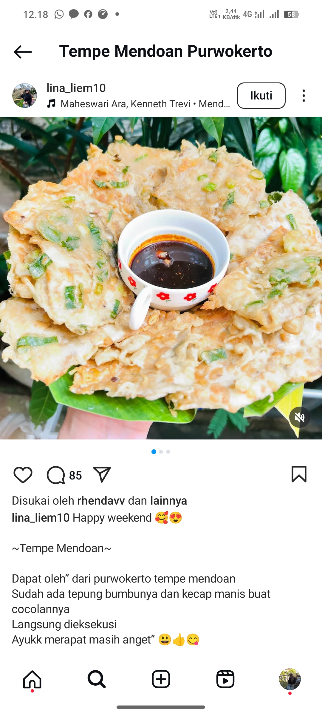 Tempe Mendoan Purwokerto