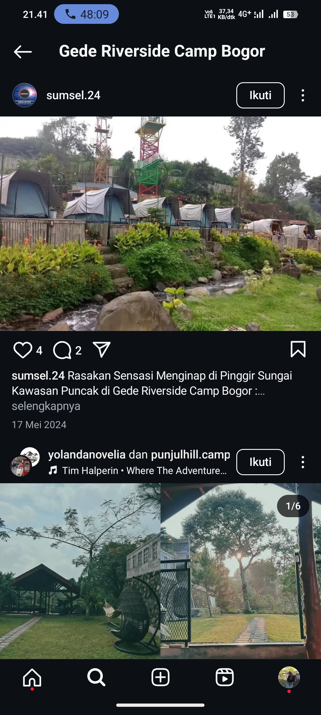 Gede Riverside Camp Bogor