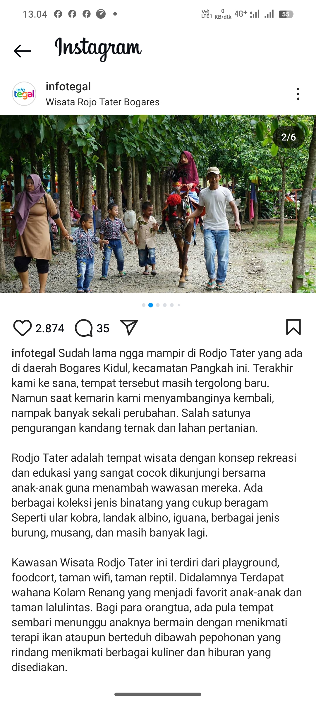 Ilustrasi wisata tegal