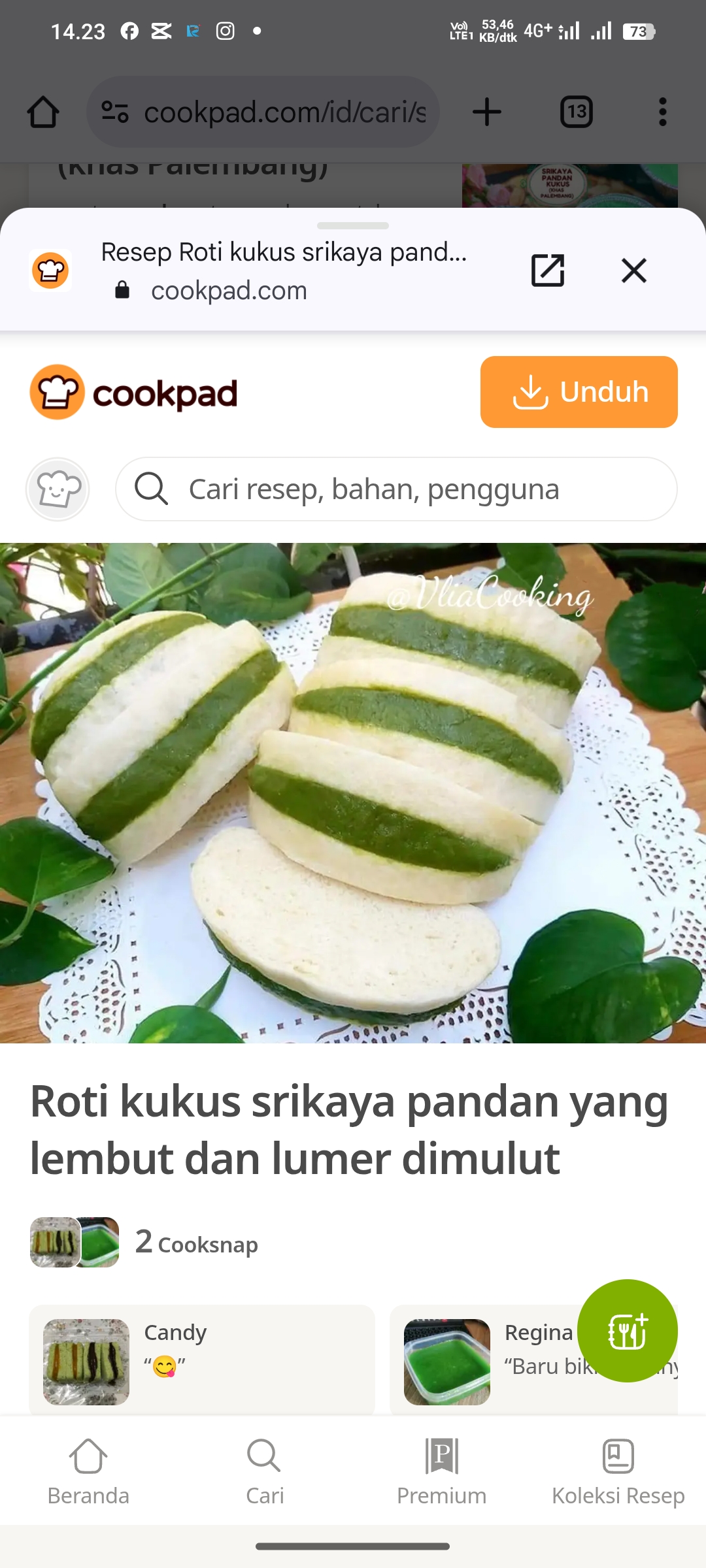 kue srikaya kukus