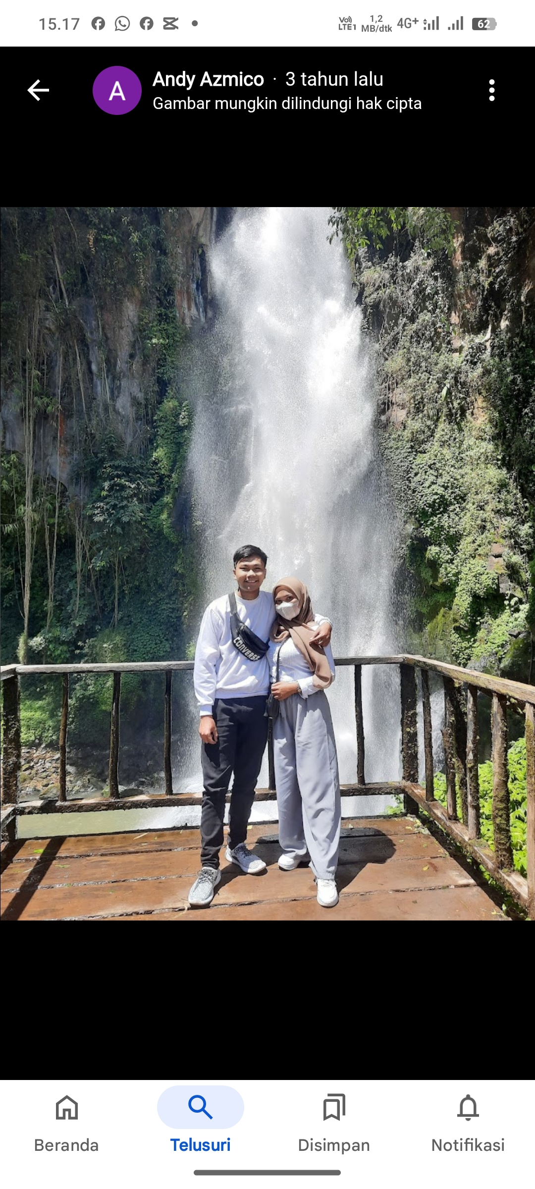 Menikmati momen kebersamaan di Air Terjun Sikulikap
