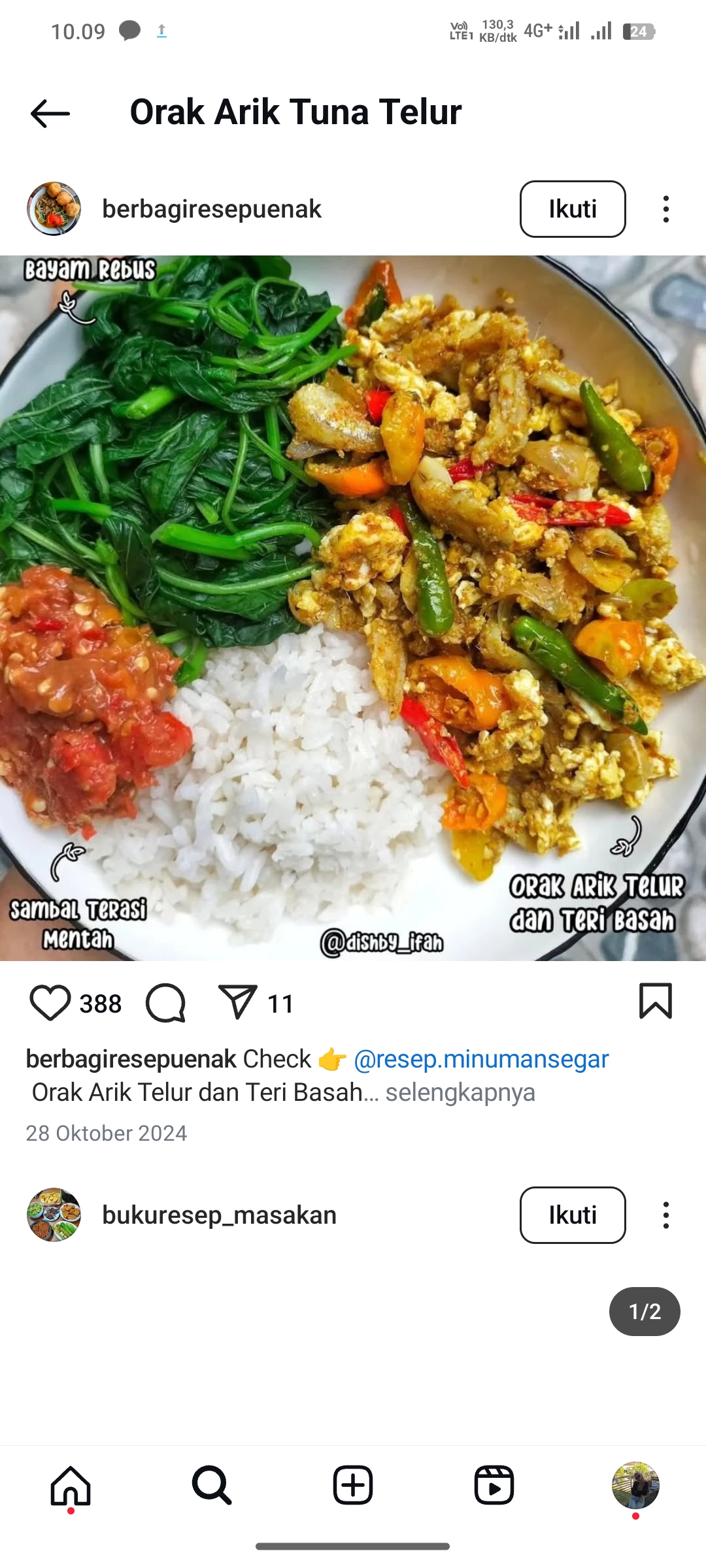 Orak Arik Tuna Telur