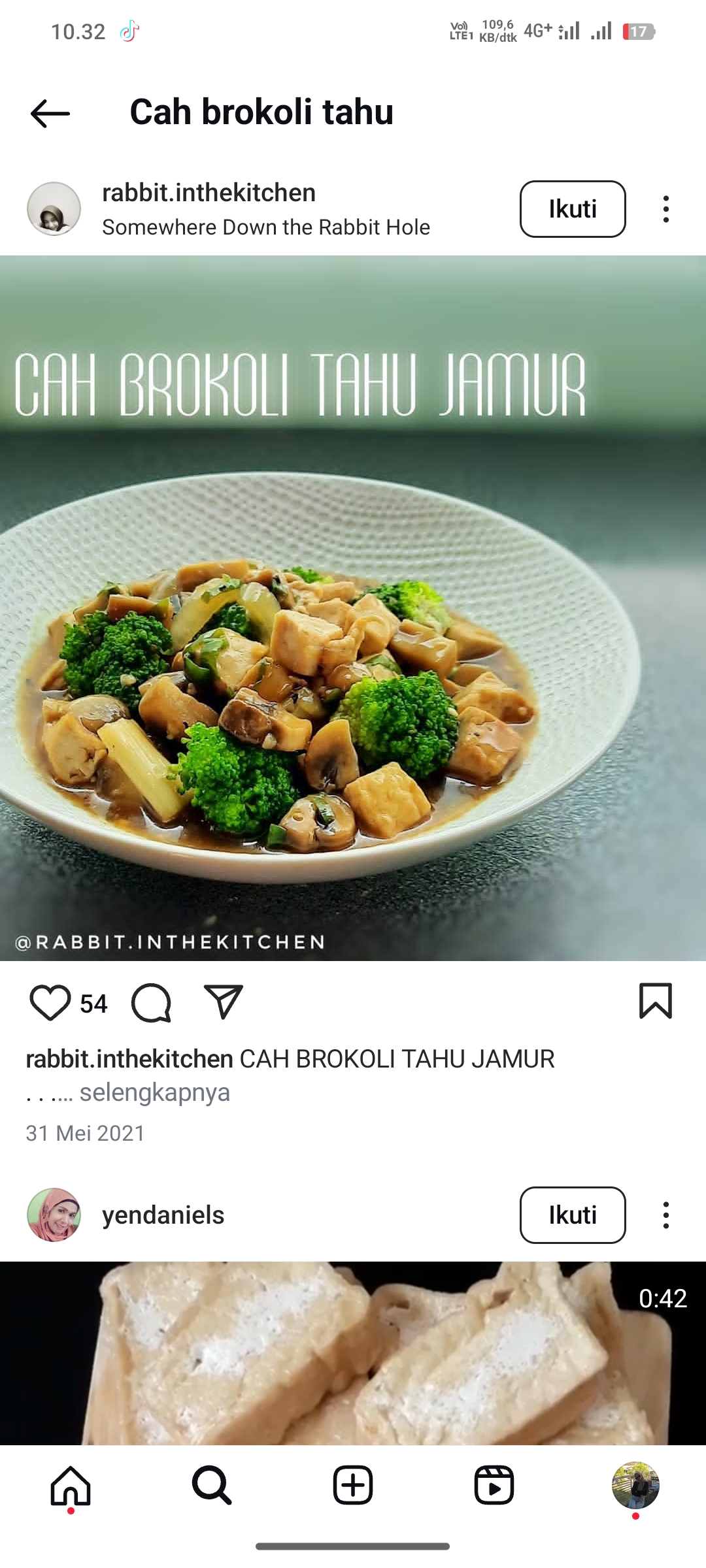 Cah brokoli tahu