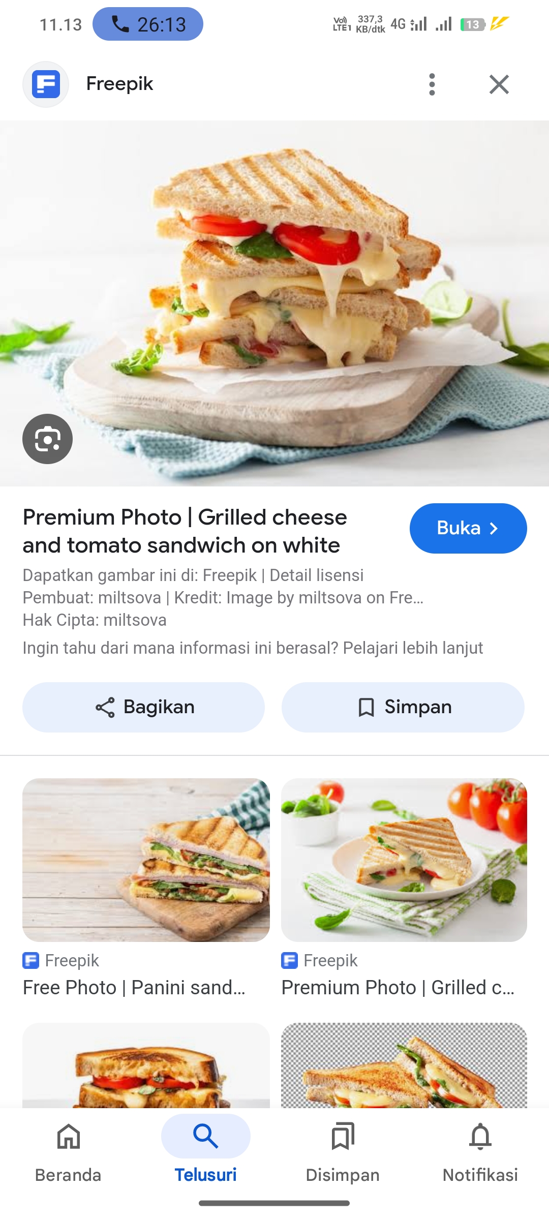 Ilustrasi Lapis Roti Susu Daging