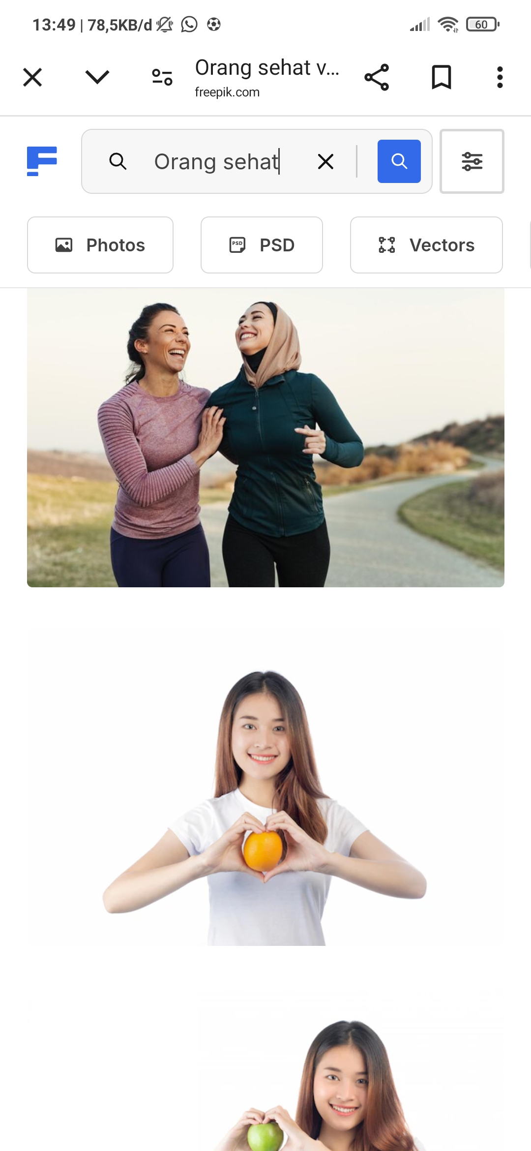 Ilustrasi makanan sehat