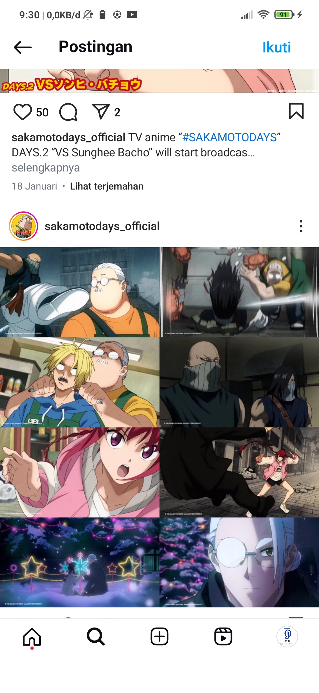 Salah satu Scane Sakamoto Days