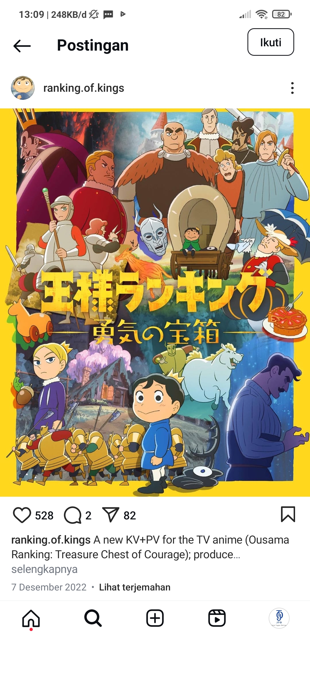Anime Rangking Of King