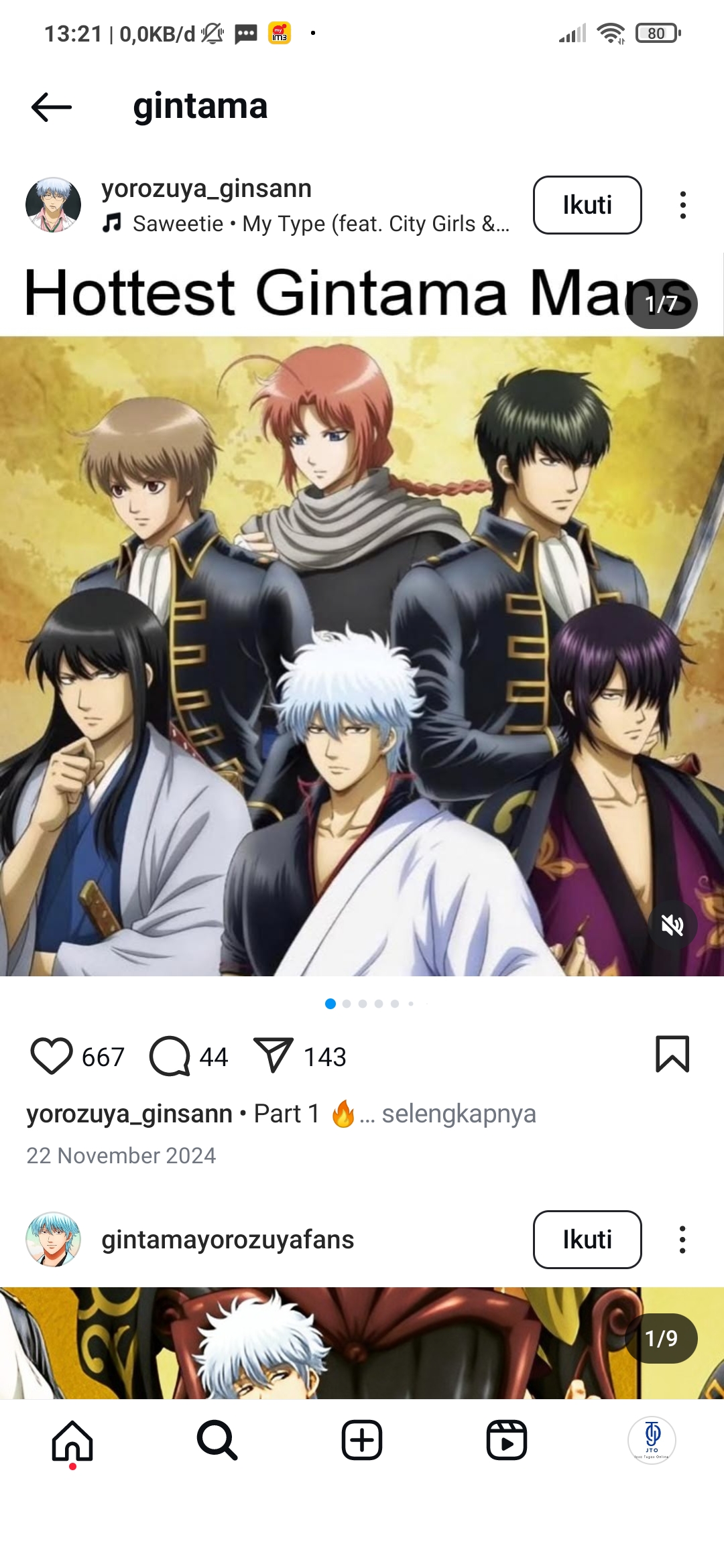 anime Gintama adalah anime yang unik