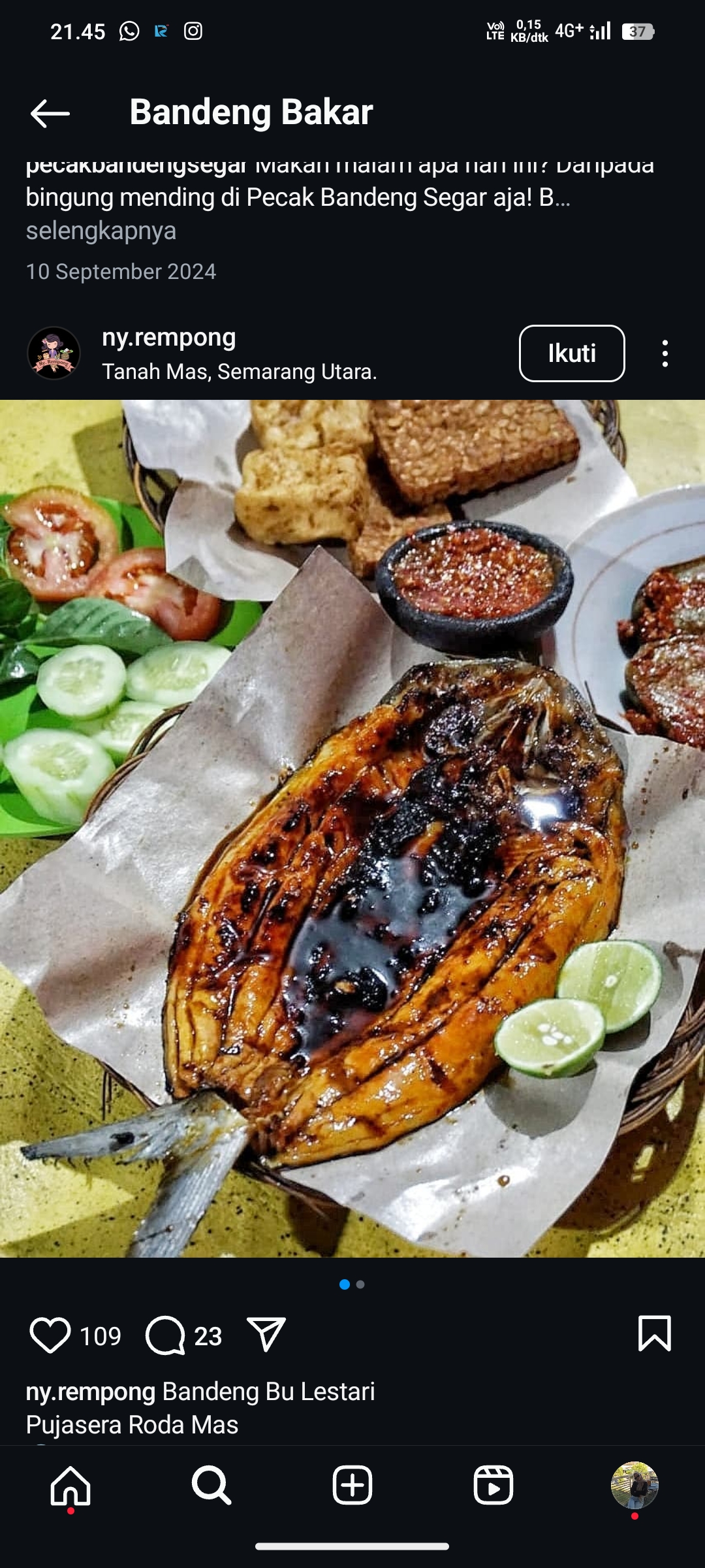 Bandeng Bakar Spesial