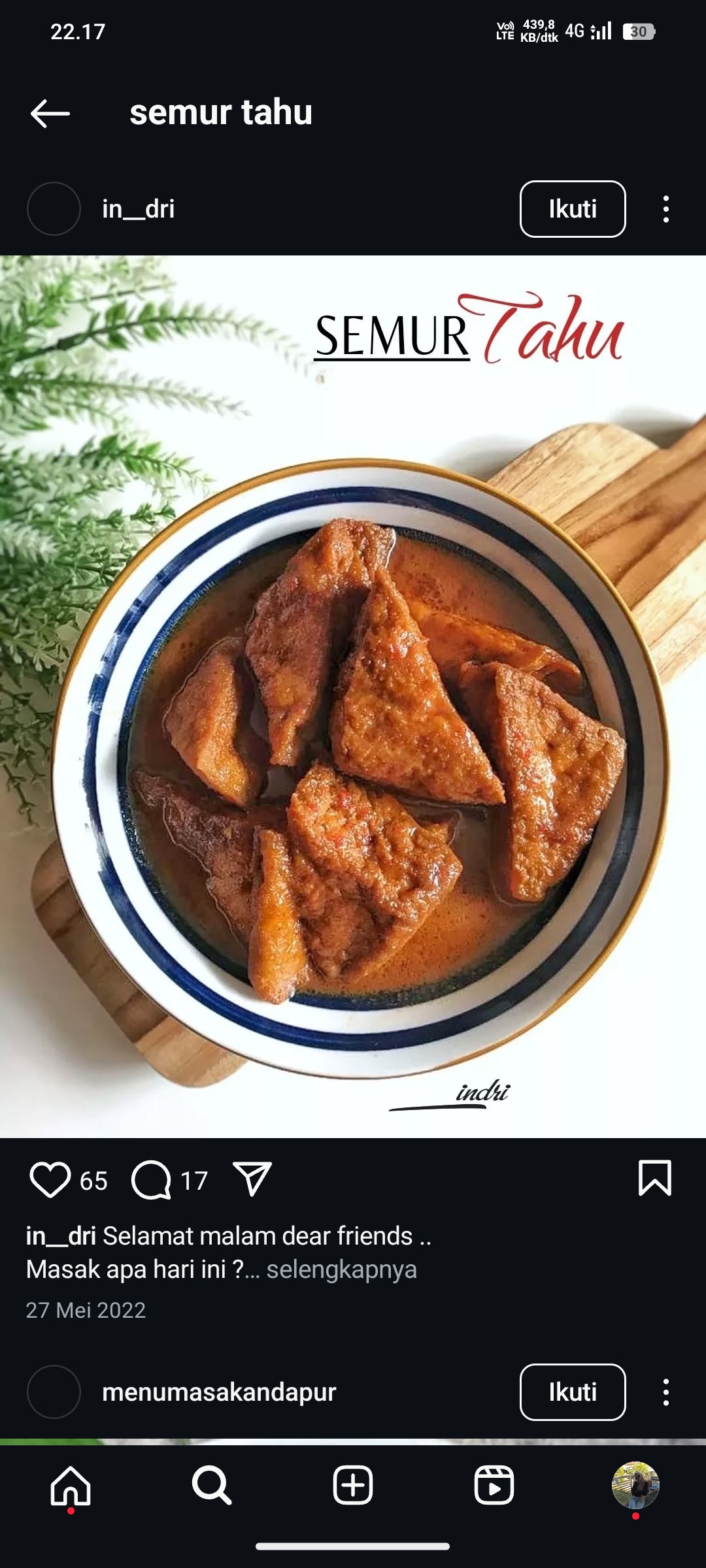Semur Tahu