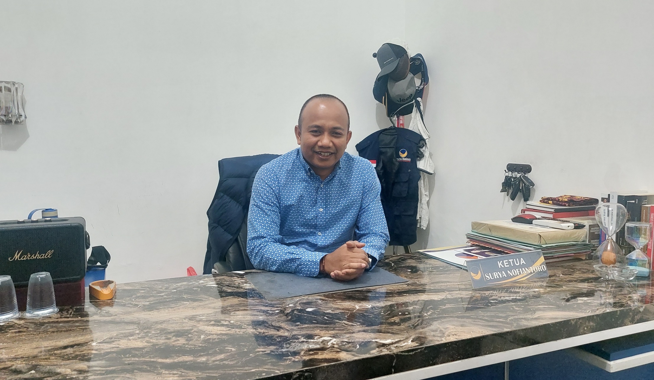 SURYA NOVIANTORO, Ketua DPD Partai Nasdem Sampang. (JUNAIDI PONDIYANTO/JPRM)