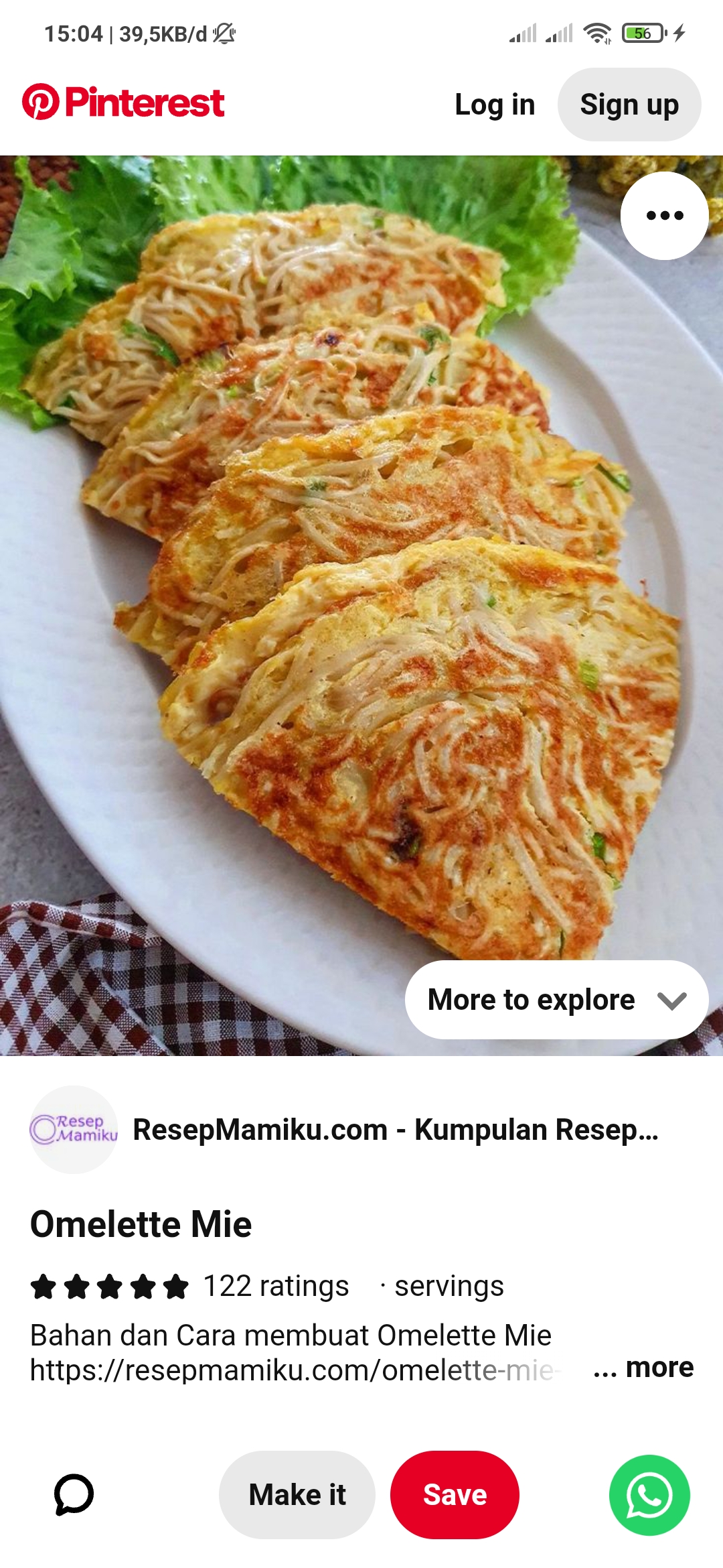 Omelet mie super enak
