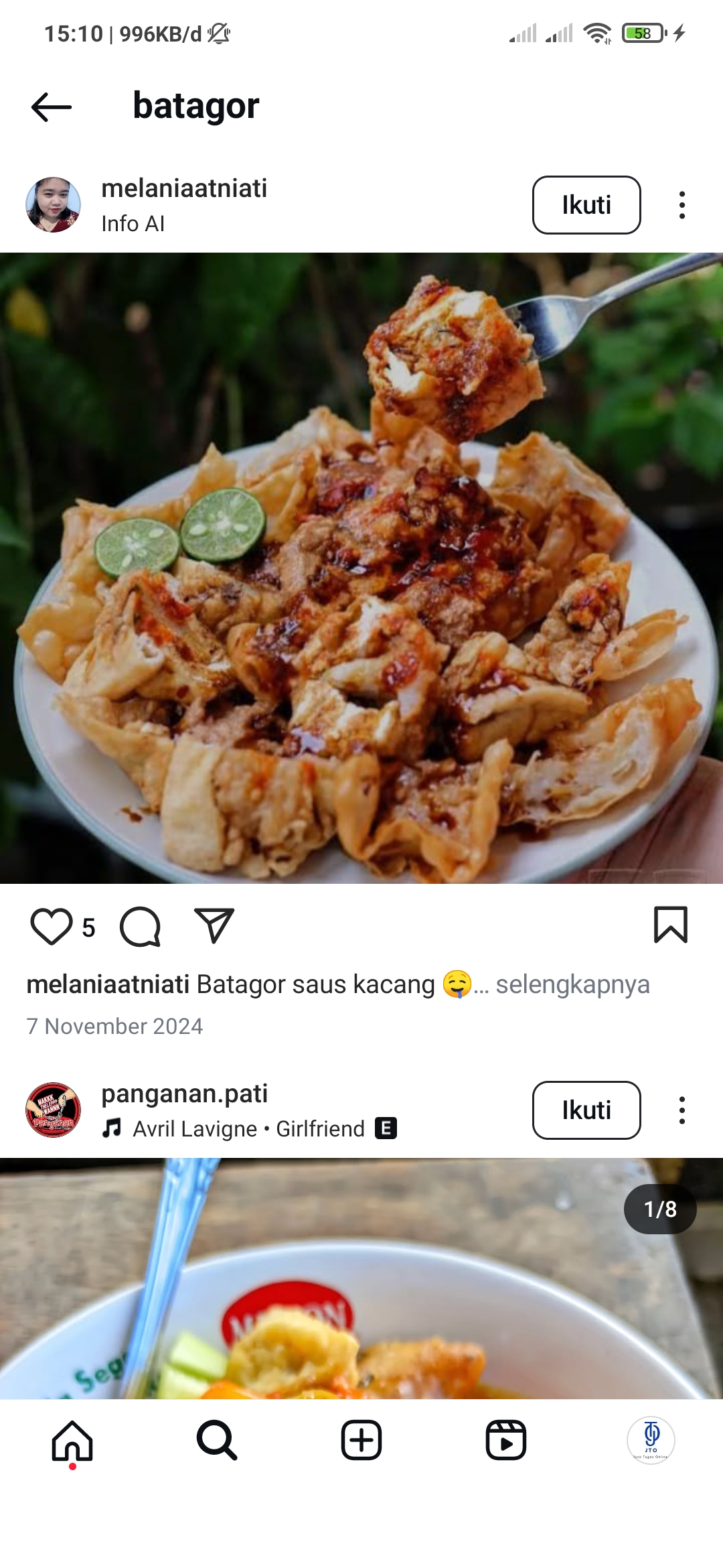 Resep batagor bumbu kacang