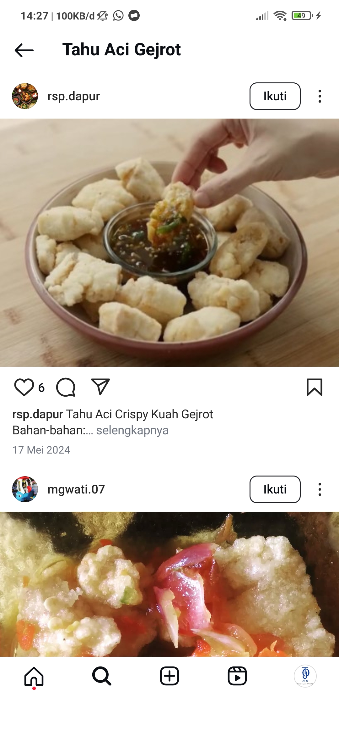 Tahu Aci Gejrot