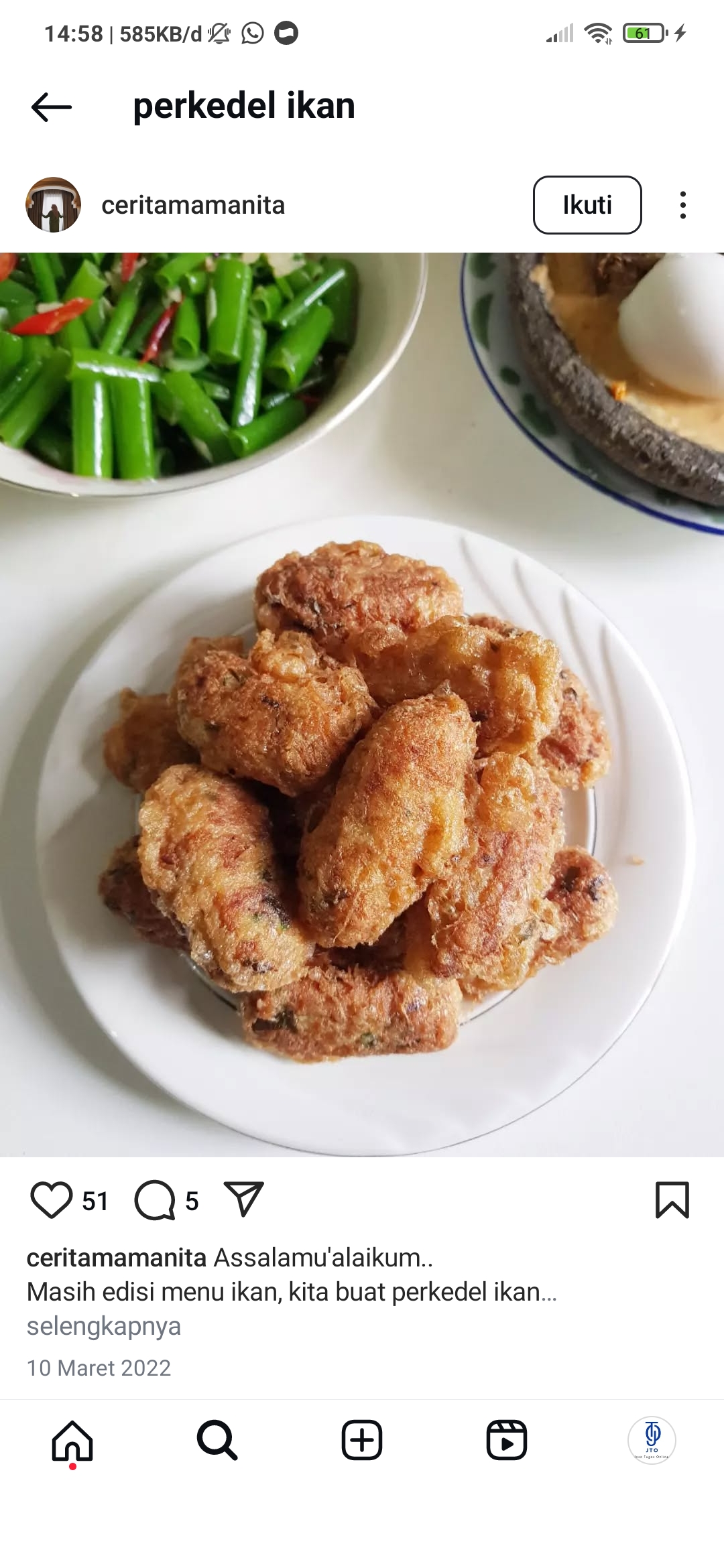 Resep Perkedel Ikan
