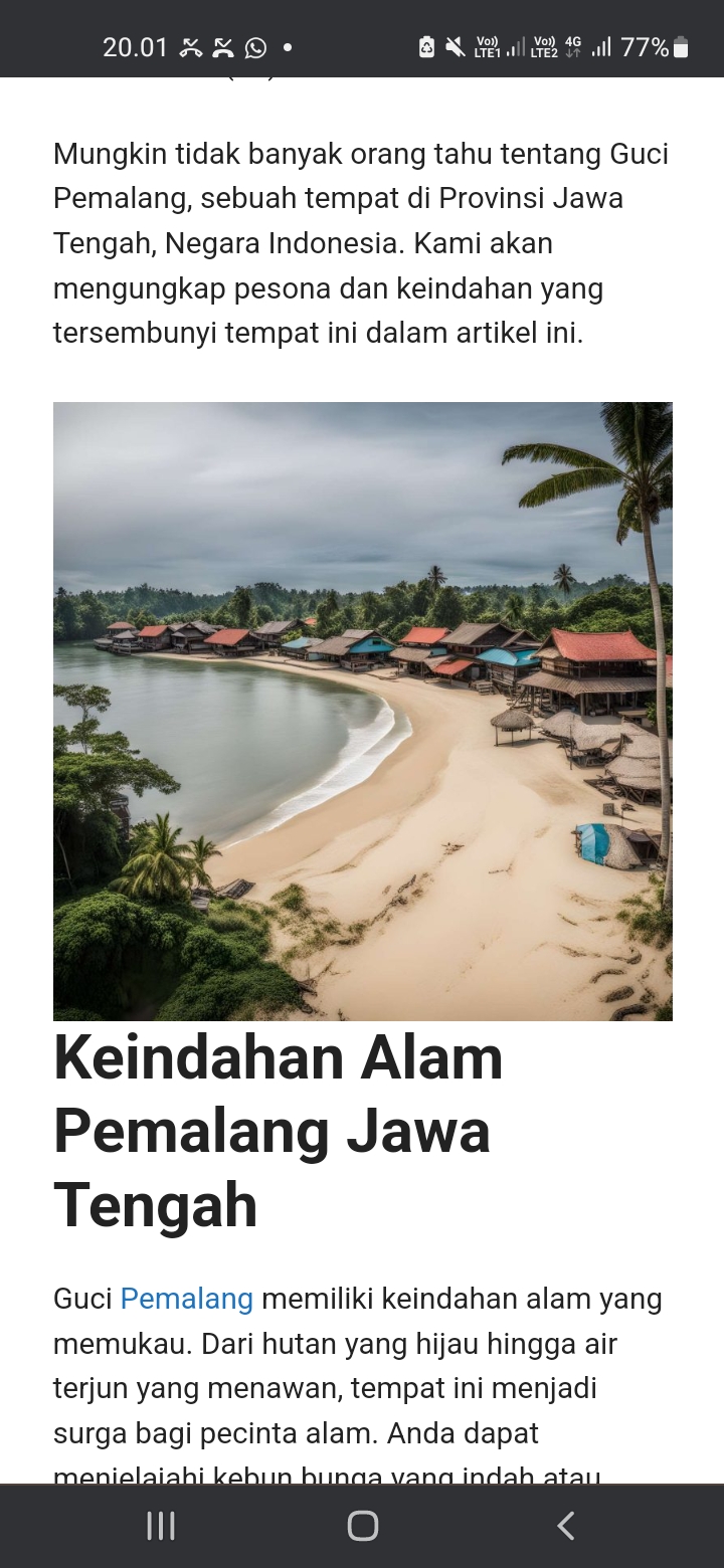 Ilustrasi wisata Pemalang