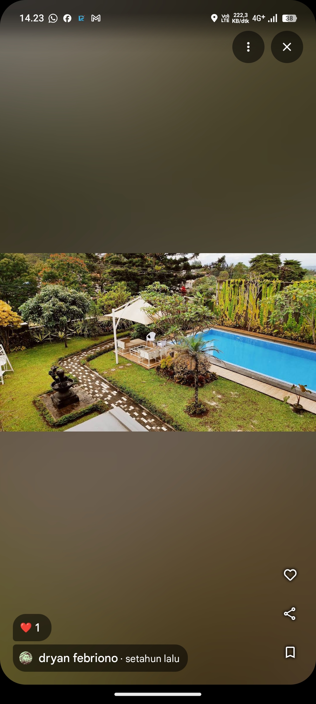 Kolam Renang di Villa Naura 1
