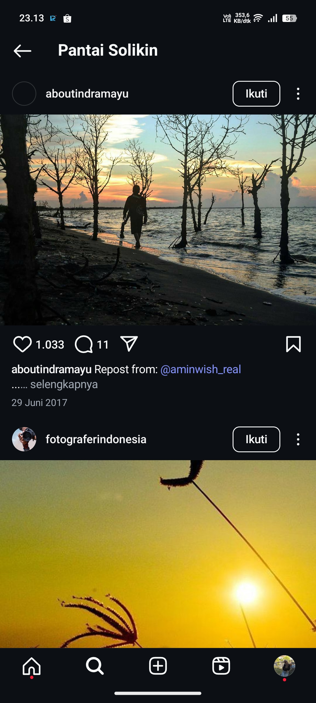 Pantai Solikin, Indramayu