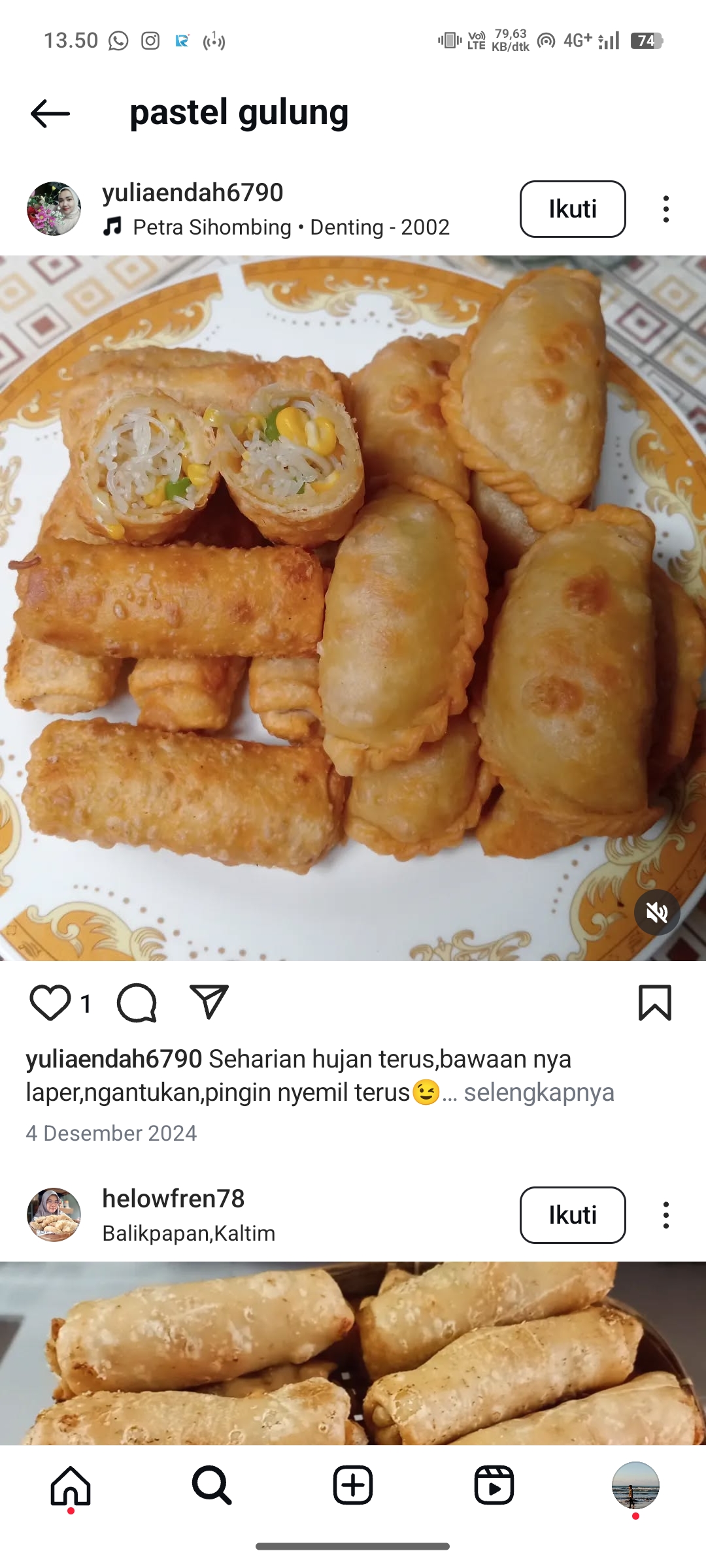 Pastel Gulung