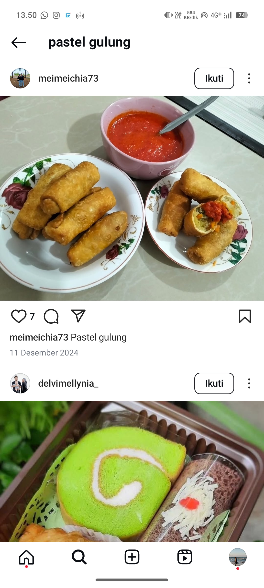 Pastel Gulung