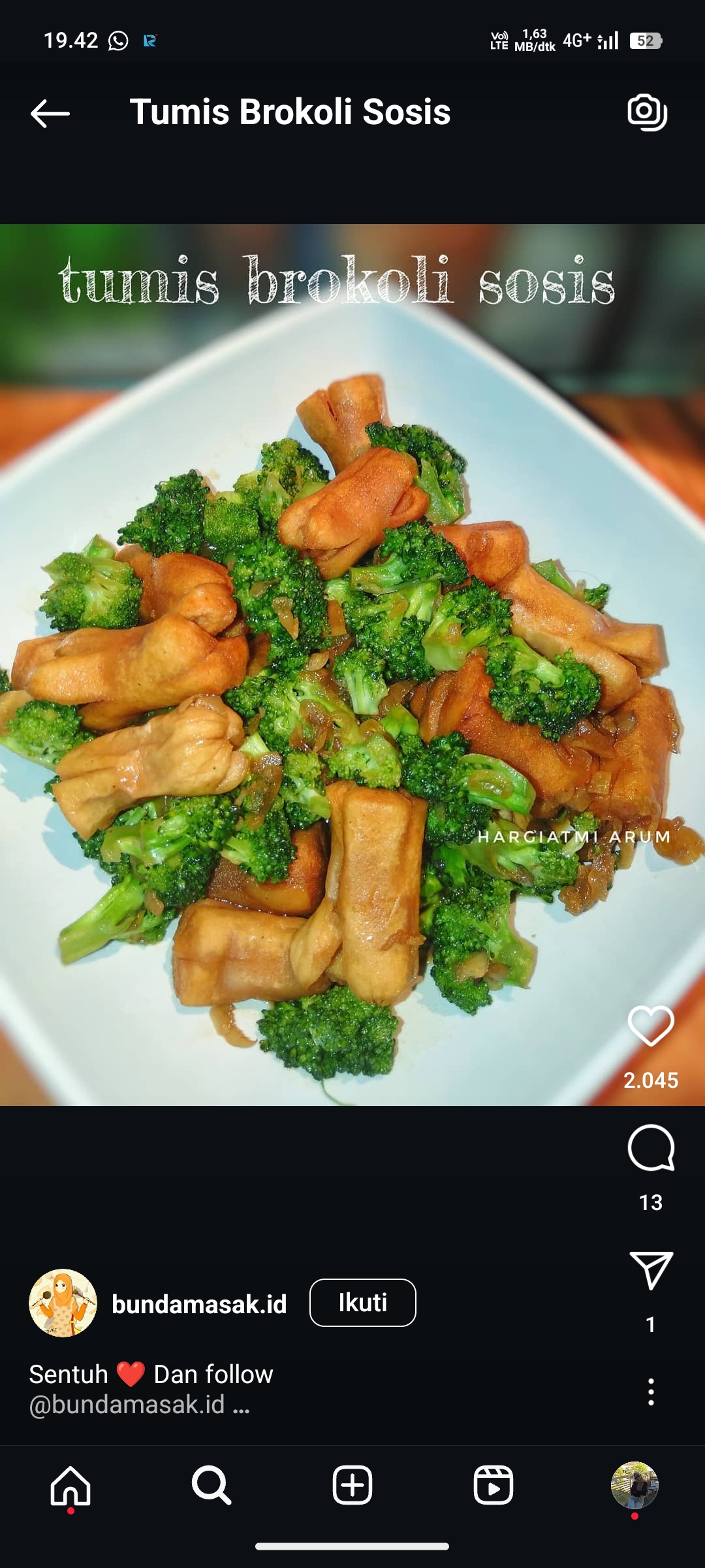 Tumis Brokoli Sosis