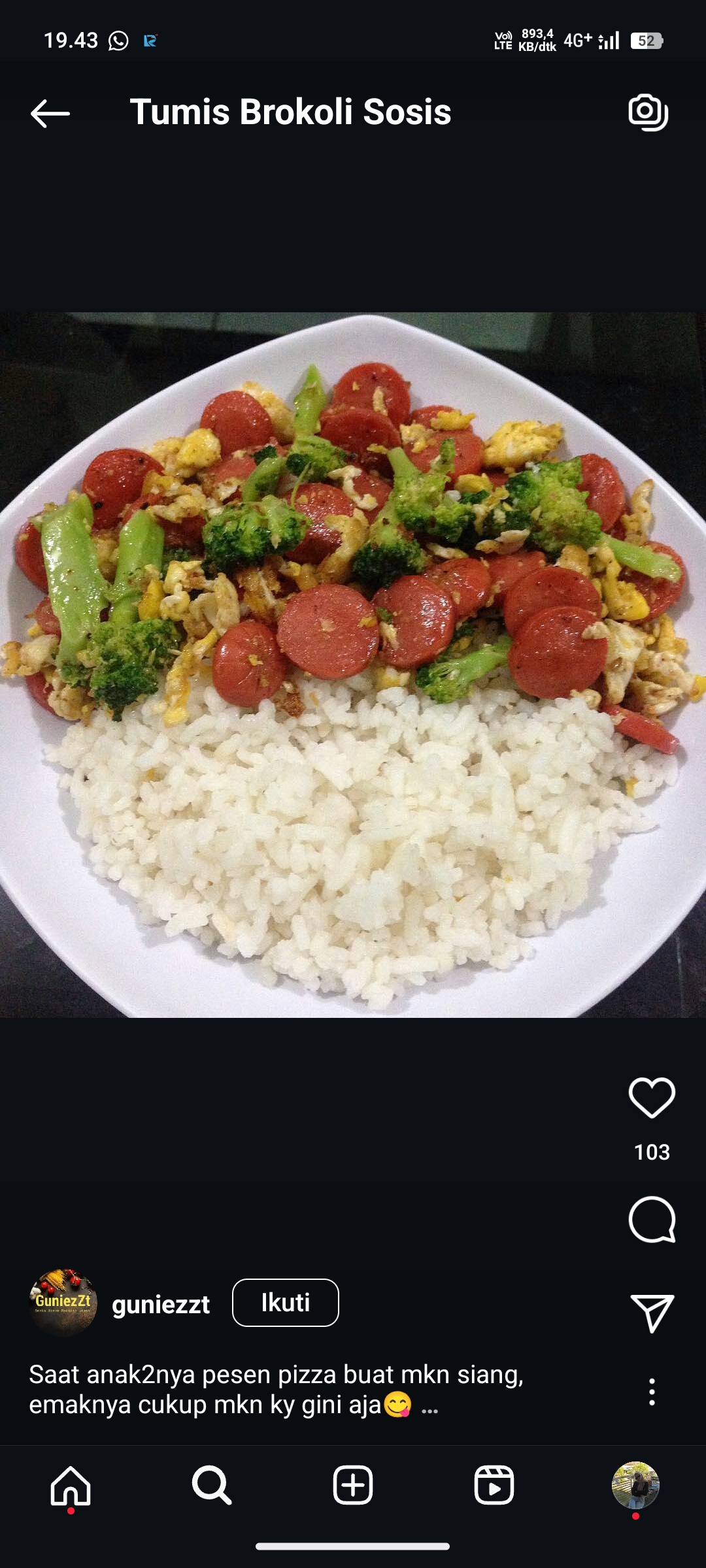 Tumis Brokoli Sosis