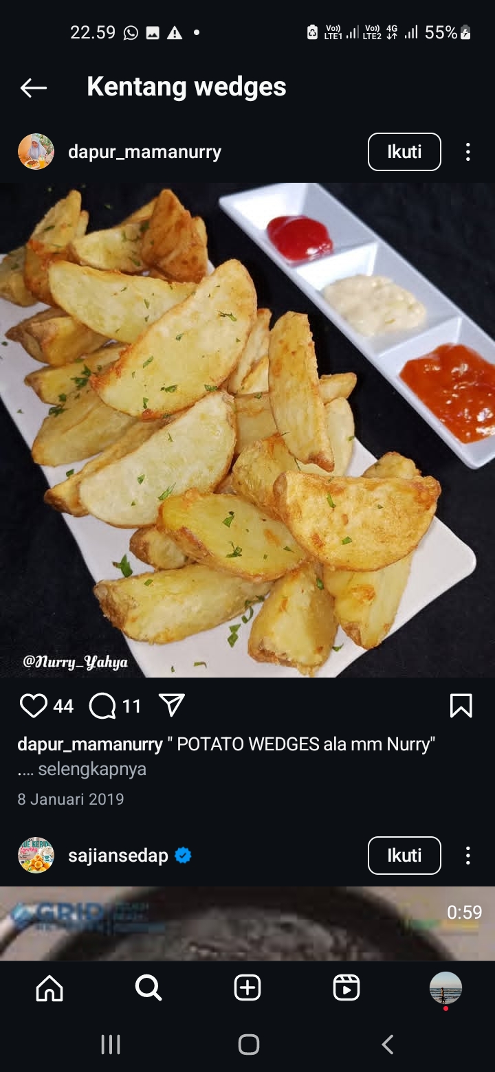 Kentang wedges
