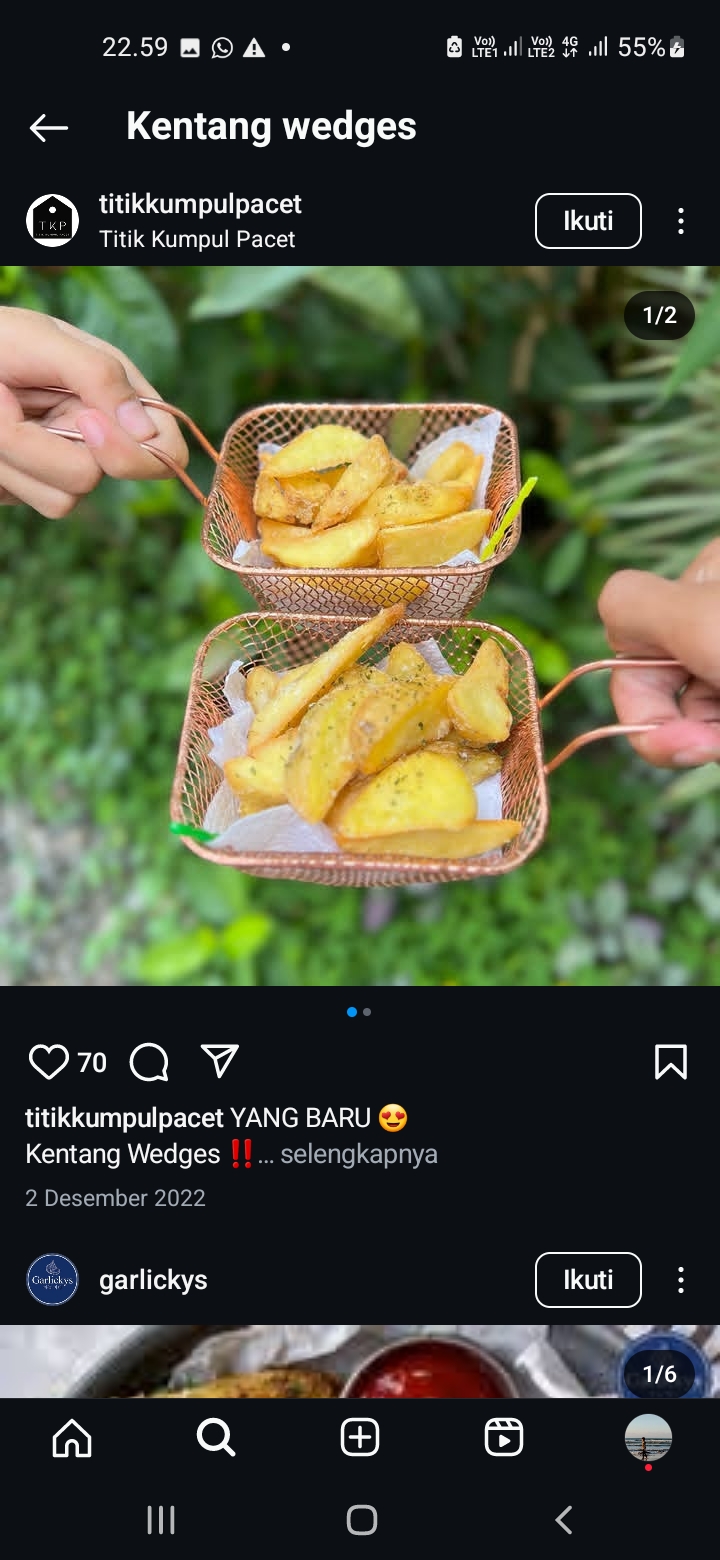 Kentang wedges