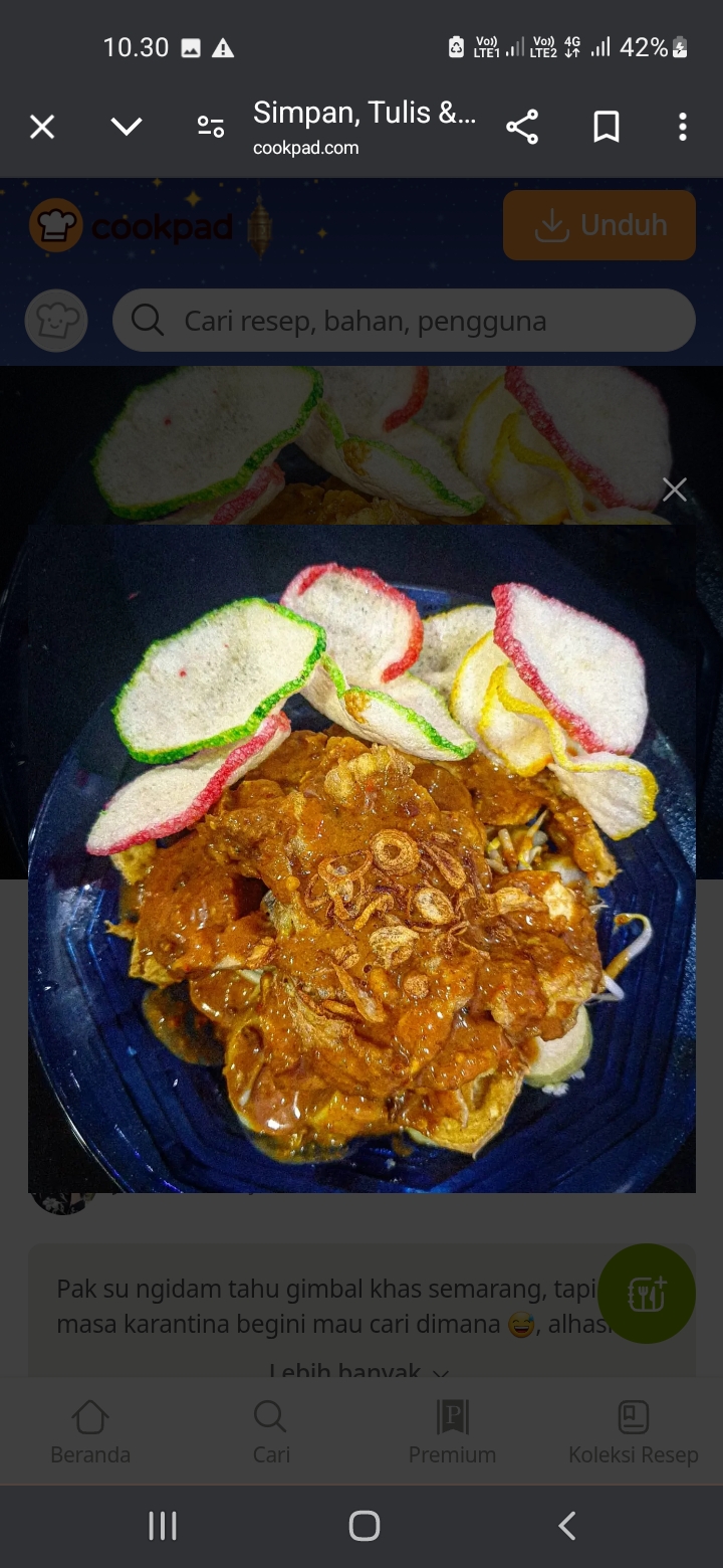 Resep tahu gimbal khas Semarang yang enak