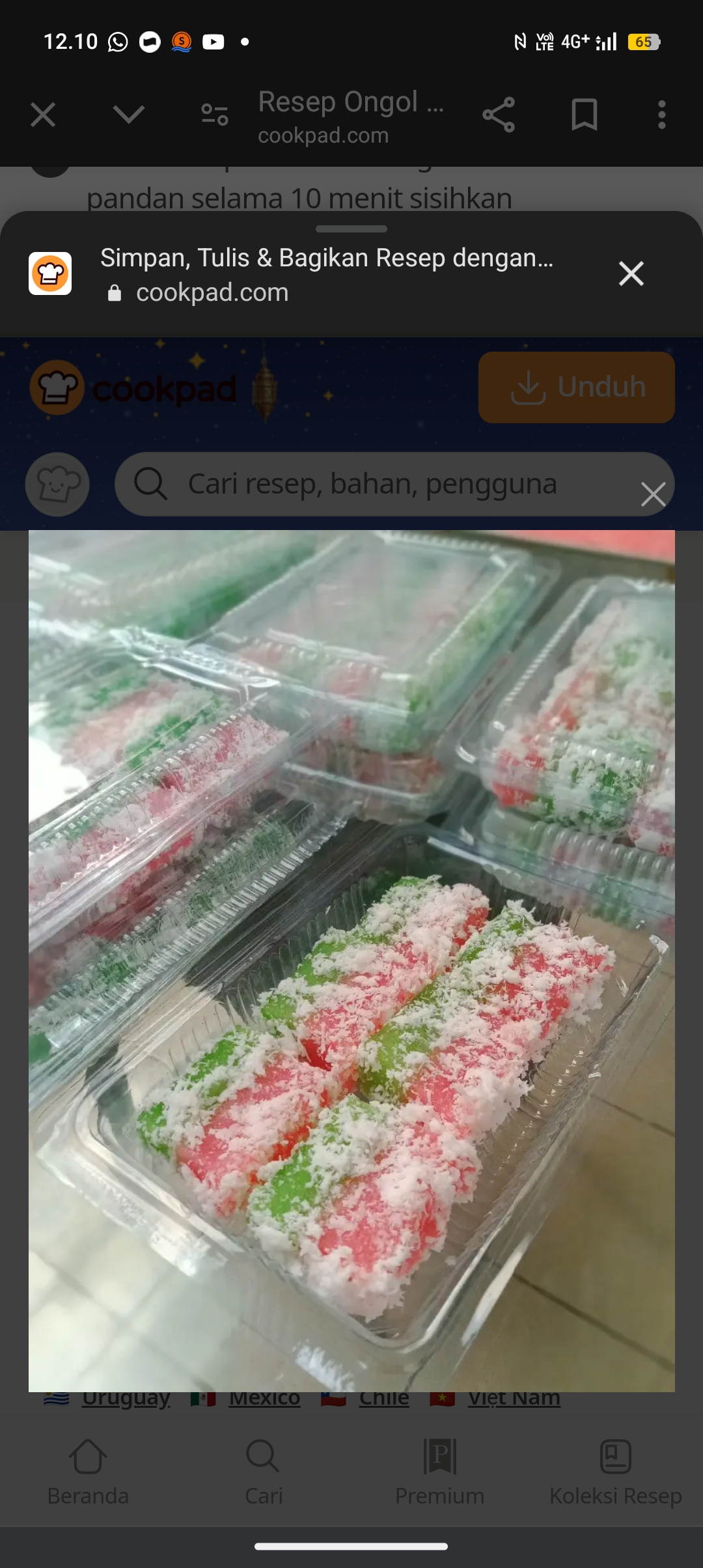 Resep ongol-ongol singkong