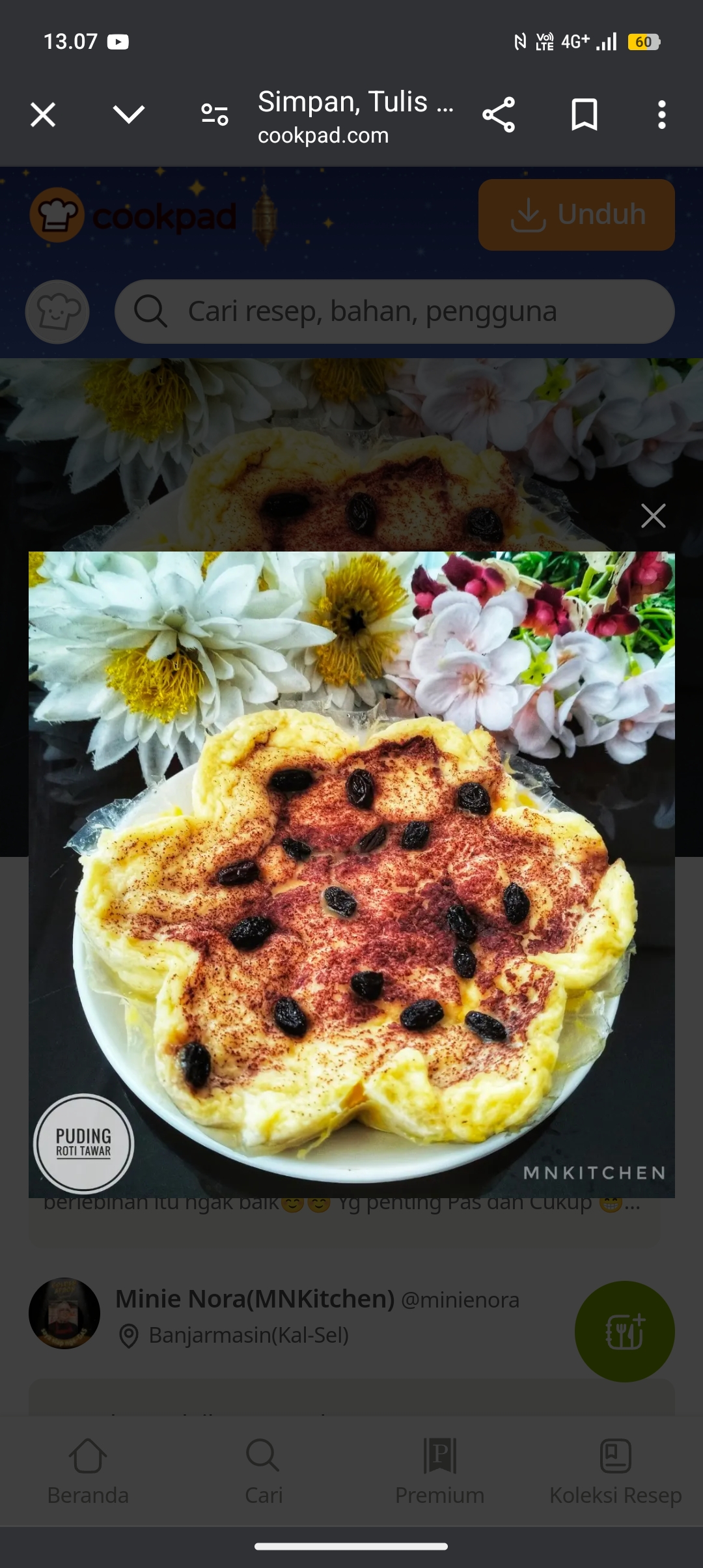 Puding Roti