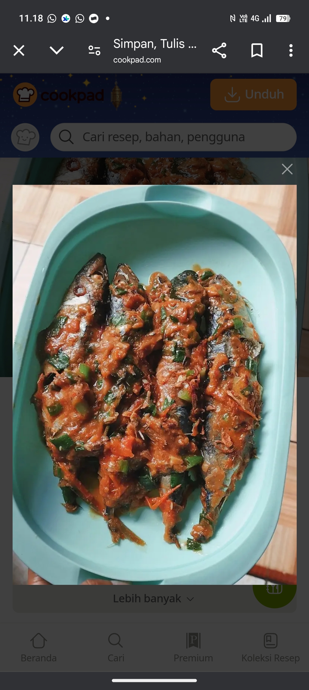 Ikan pindang Bumbu Sarden