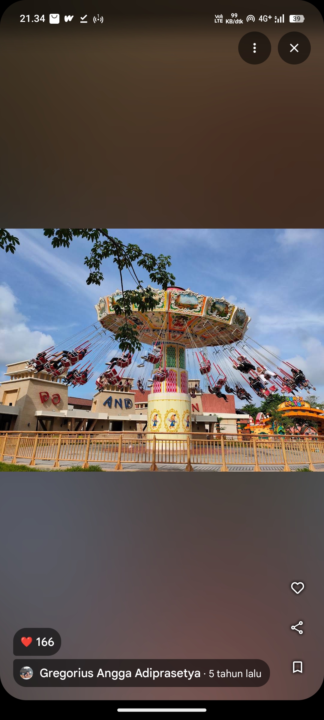 Salah satu wahana di Dunia Fantasi (Dufan)
