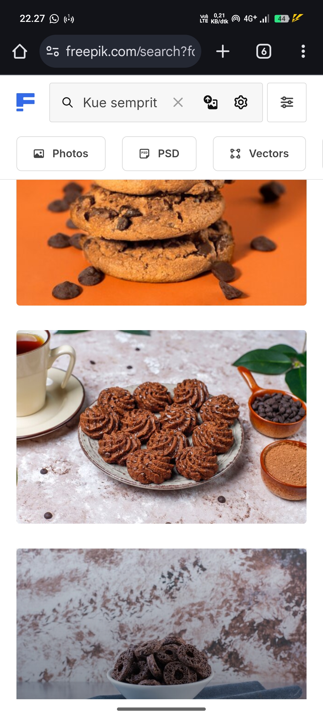 Kue Semprit Cokelat