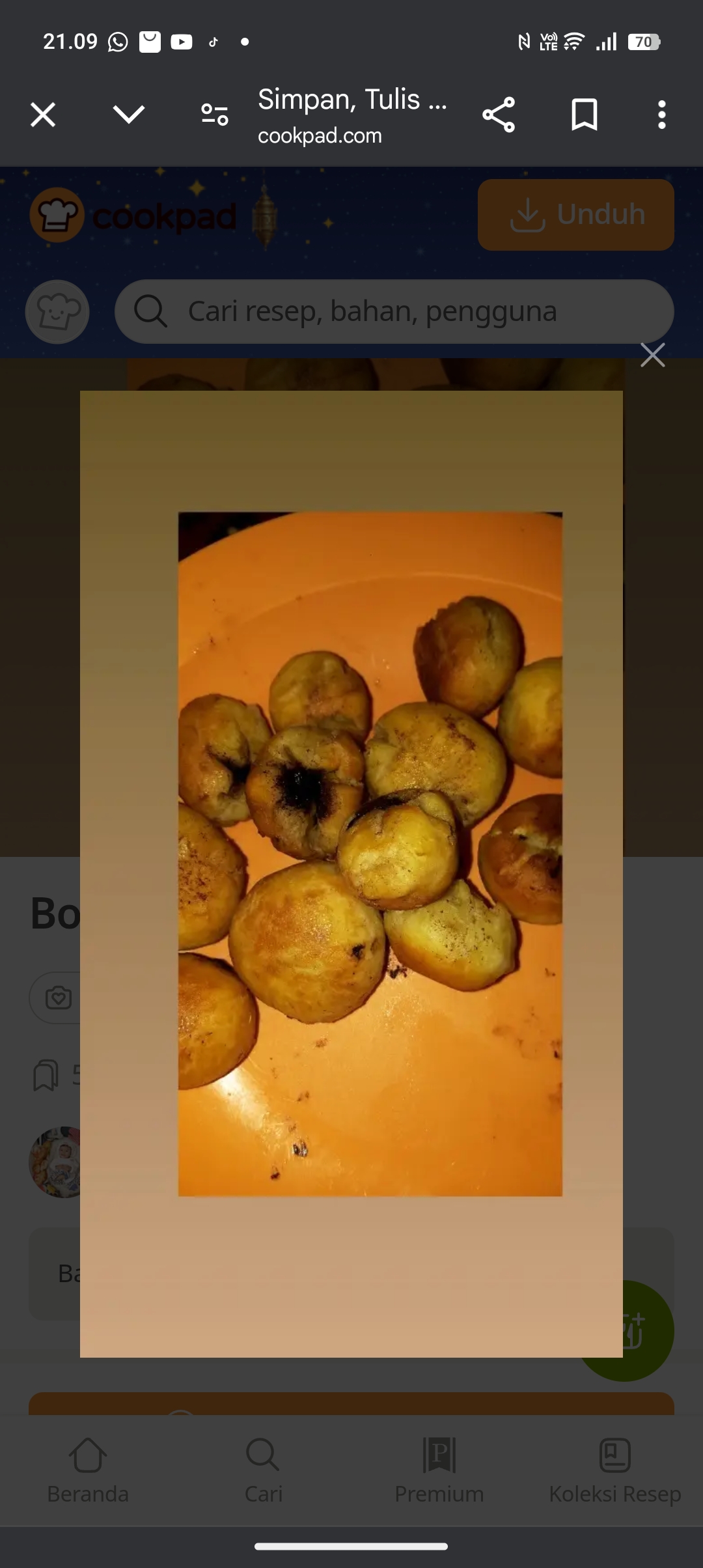 bola-bola coklat lumer